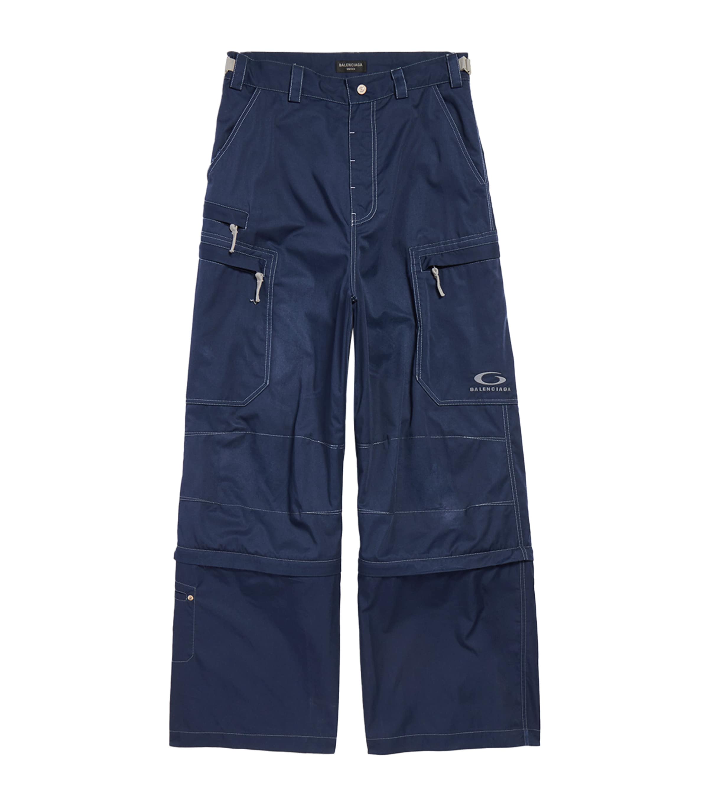 Balenciaga Cotton-Blend Logo Utility Work Trousers | Harrods US