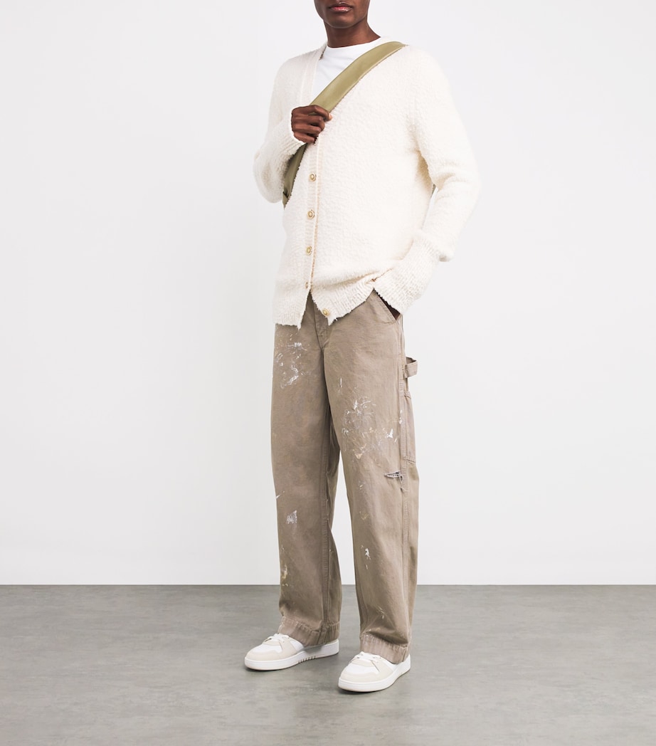 Enfants Riches Déprimés Mens Paint Carpenter Trousers Grey / Ivory Paint Image 2