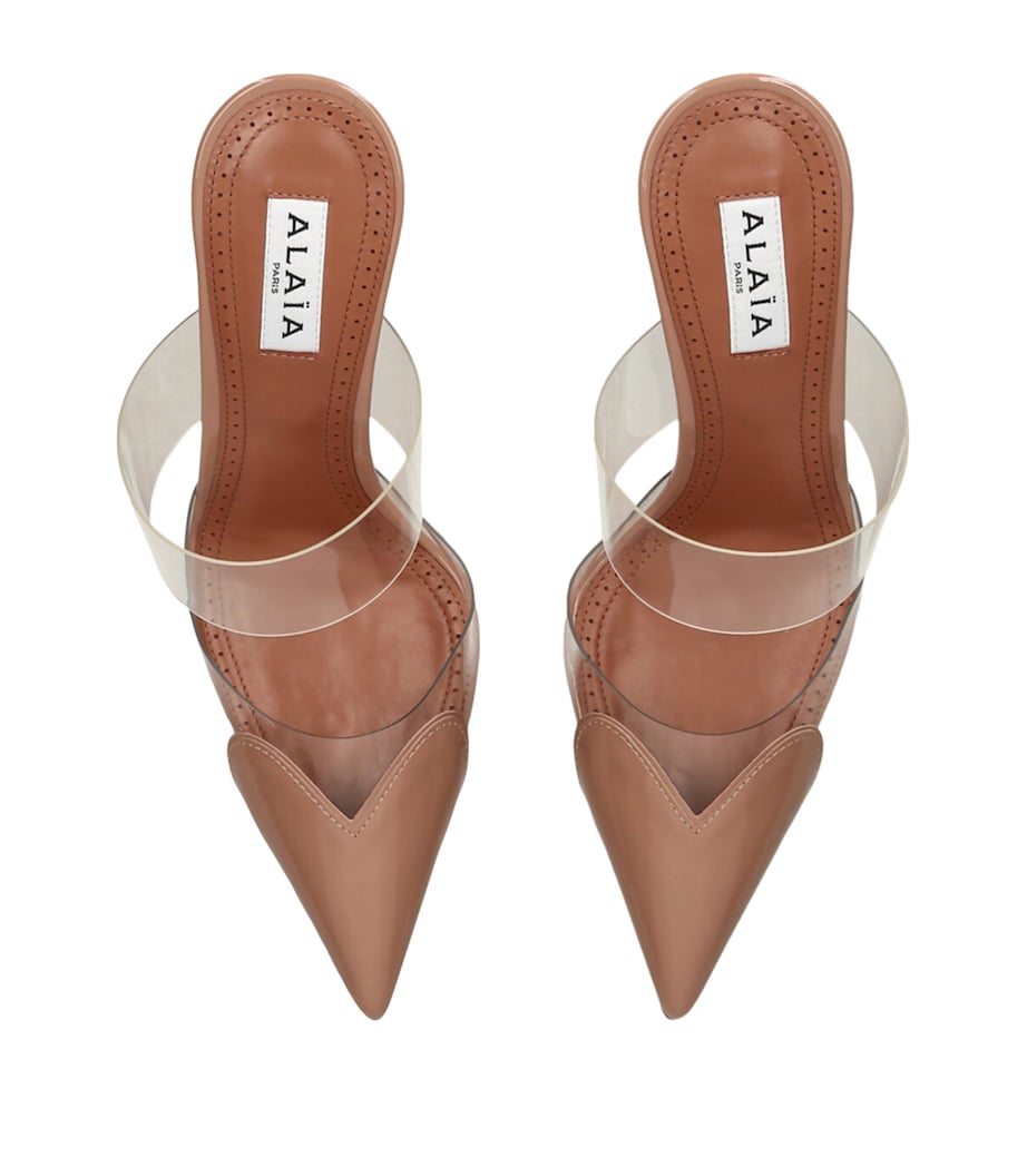 Patent Leather Heart Mules 90 BLUSH Image 6