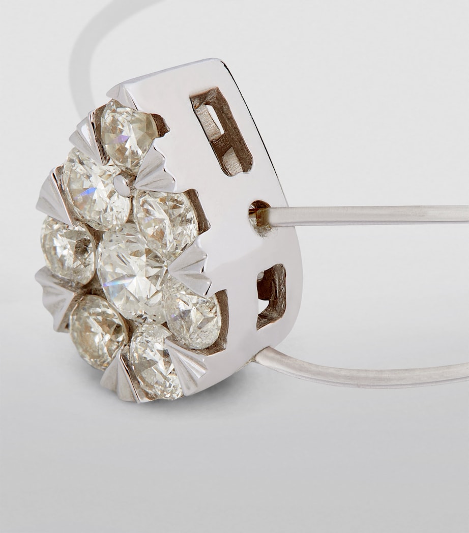 White Gold and Diamond Floating Ring WHITE GOLD Image 5