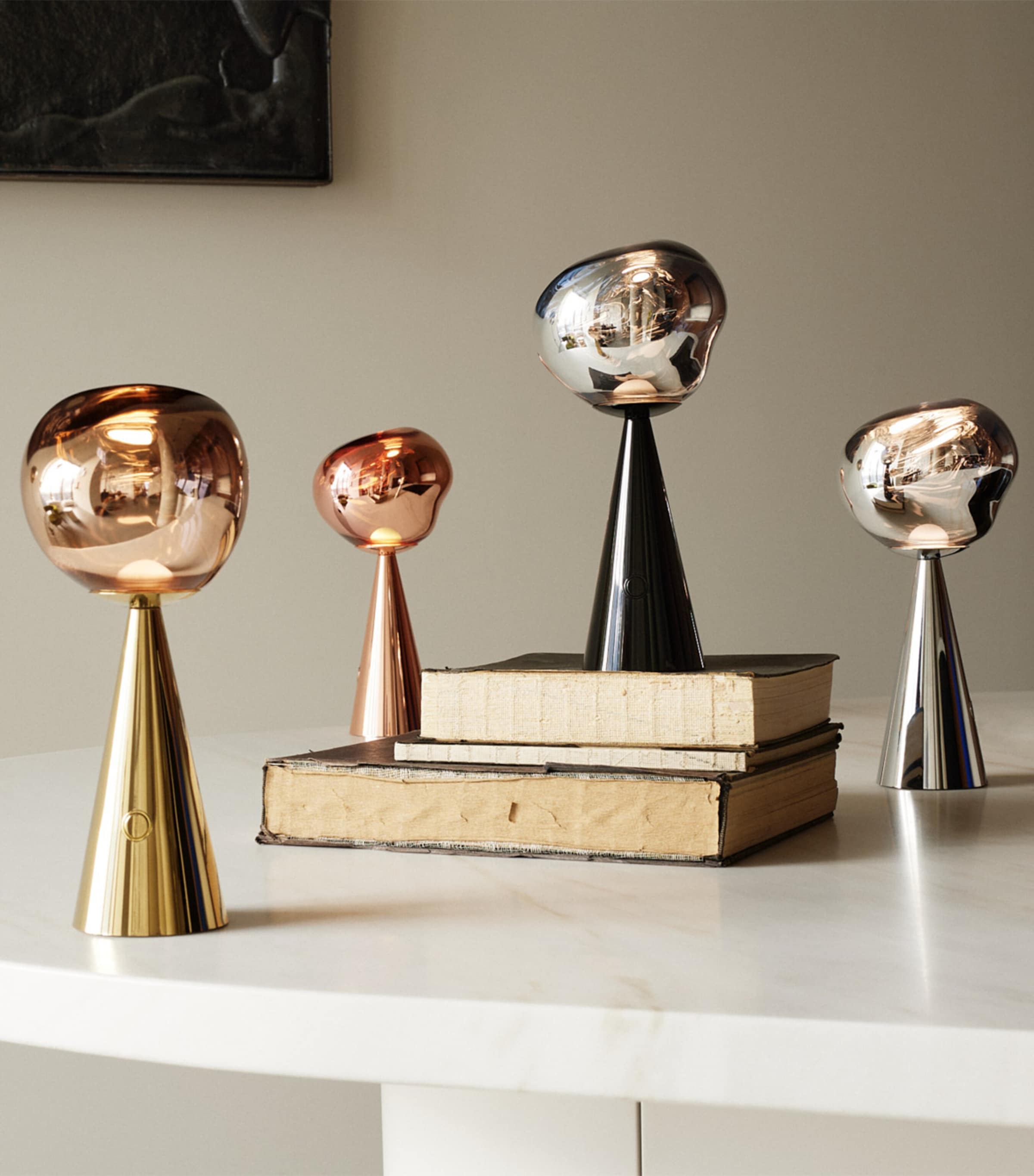 Portable Melt Table Lamp SILVER Image 3