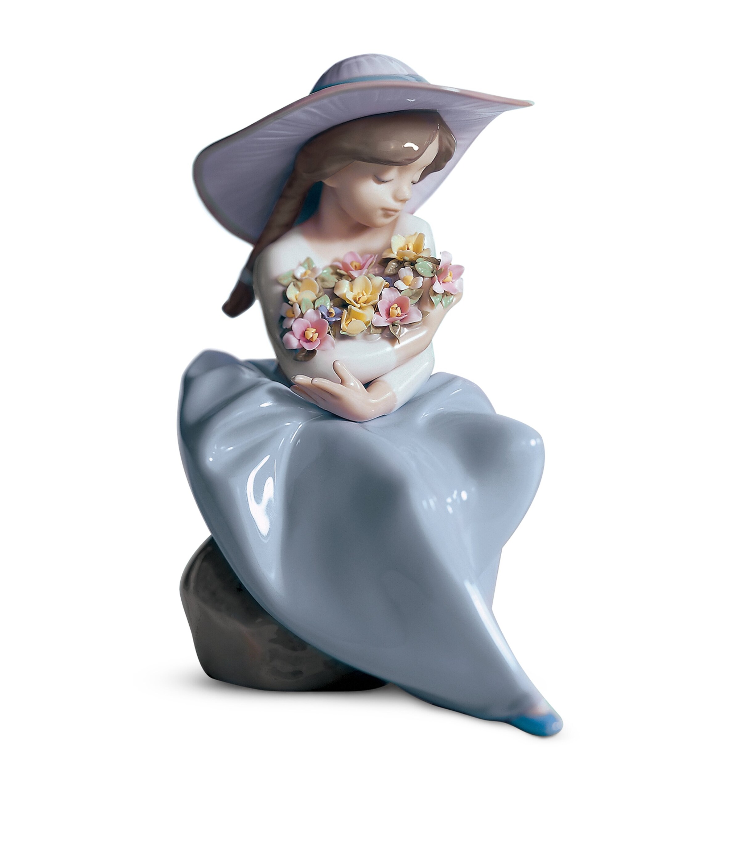 Lladró Fragrant Bouquet Girl Figurine Image 4