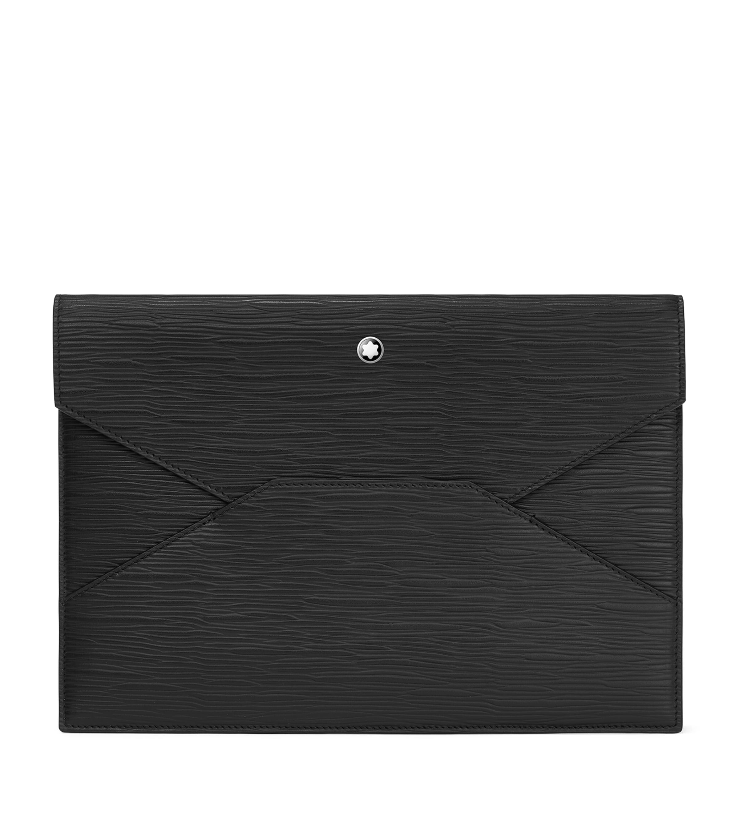 Montblanc Leather Meisterstück 4810 Envelope Pouch In Black