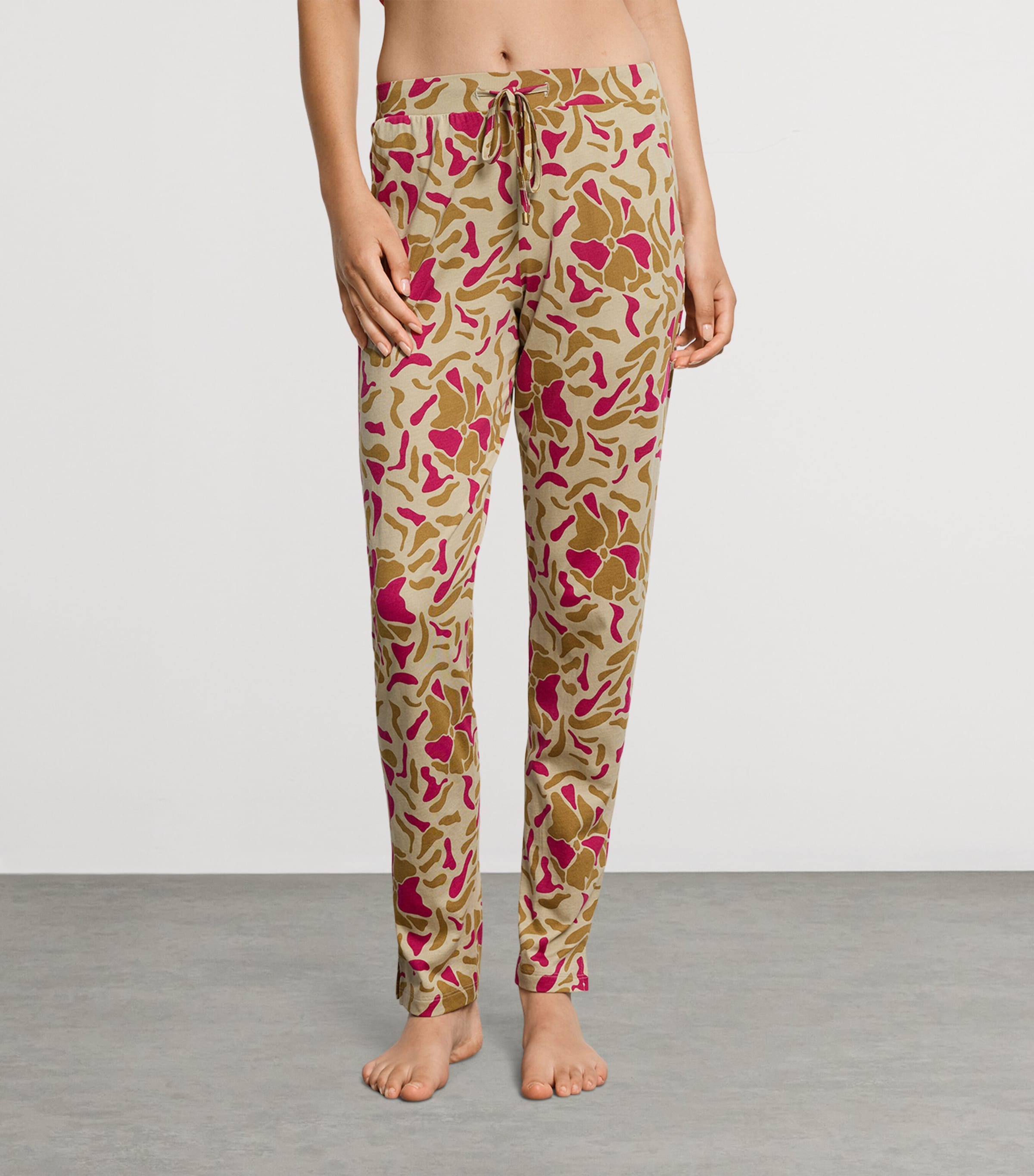 Cotton-Modal Printed Lounge Sweatpants ILLUSTRATED PETALS Image 2