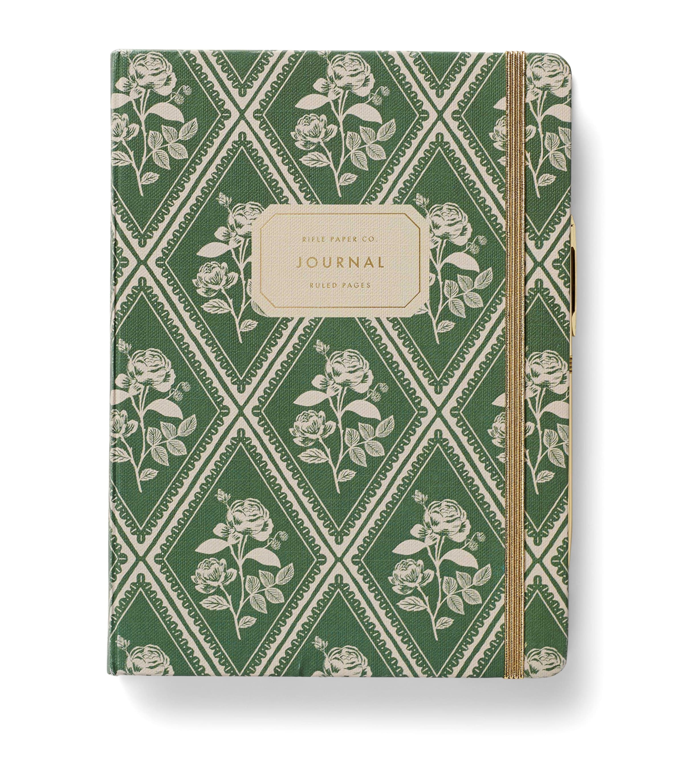 Rose Study Journal and Pen GREEN Image 1