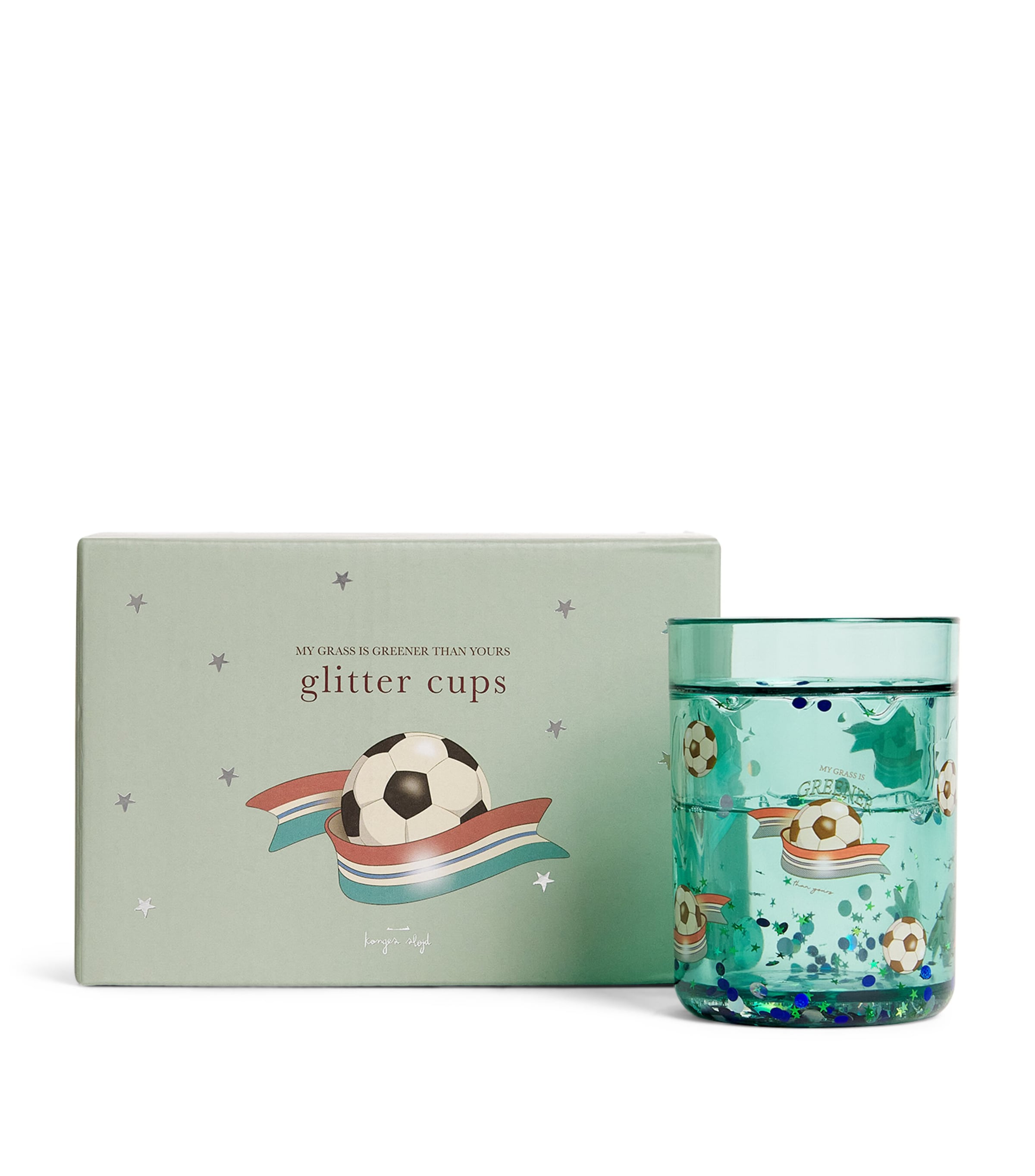 Set of 2 Glitter Cups KICK IT Image 1