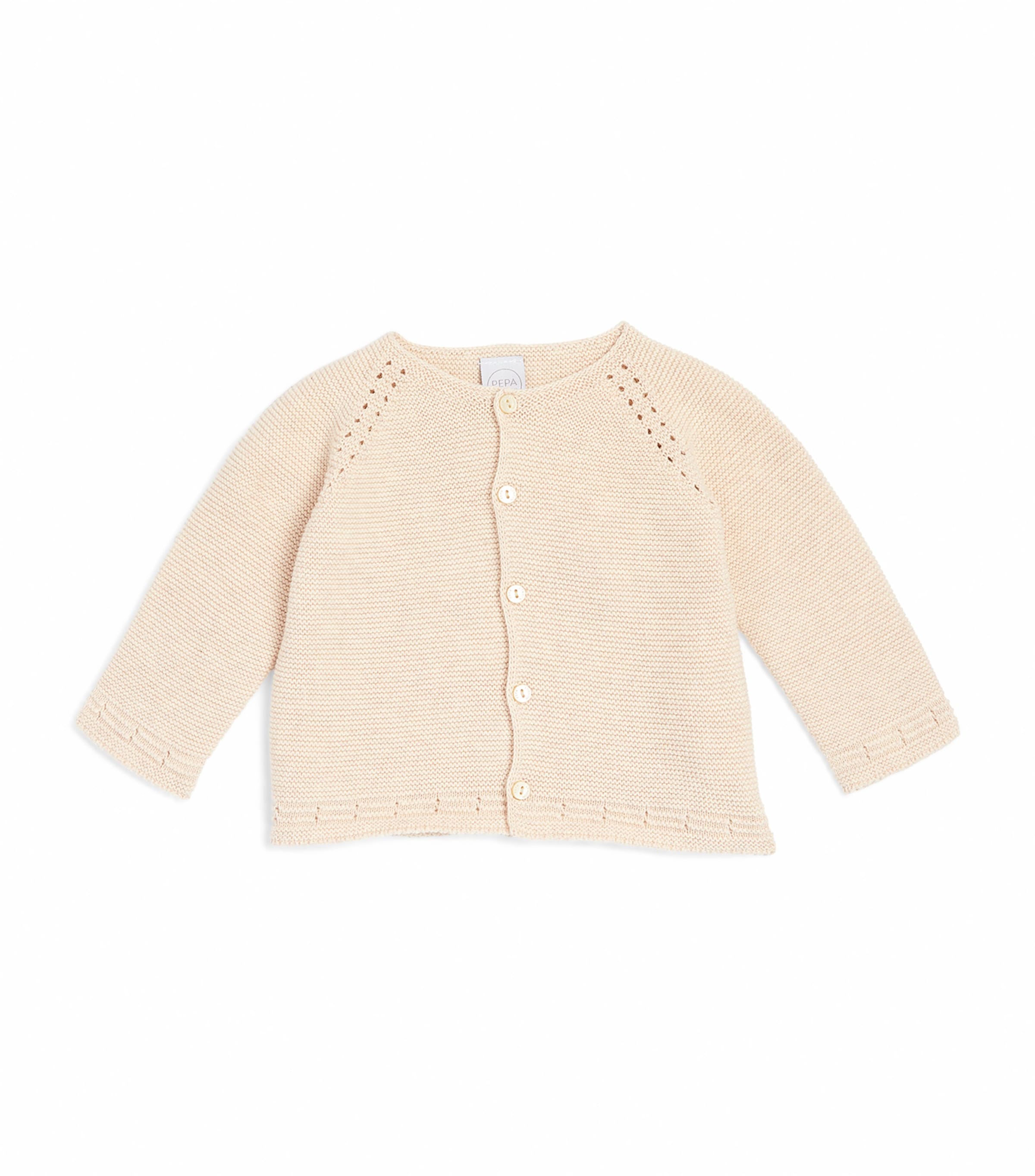 Pepa London Kids' Open-knit Cardigan In White