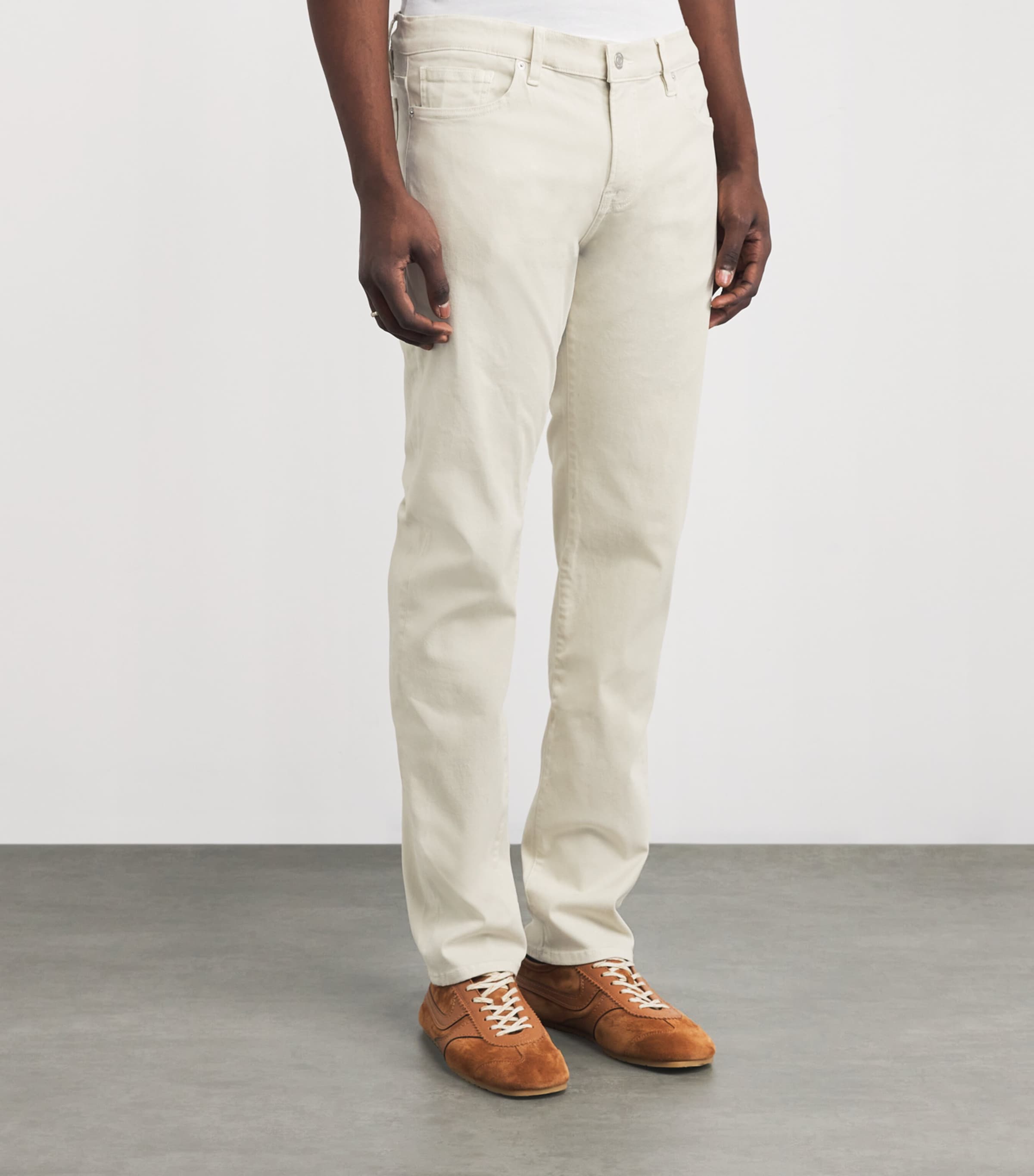 Mid-Rise Slim Jeans MKBG-MILK BEIGE Image 3