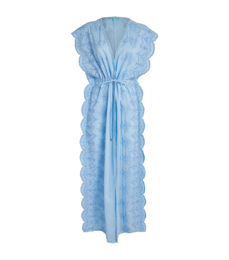 Melissa Odabash Womens Cotton Embroidered Talitha Kaftan Oasis Image 1