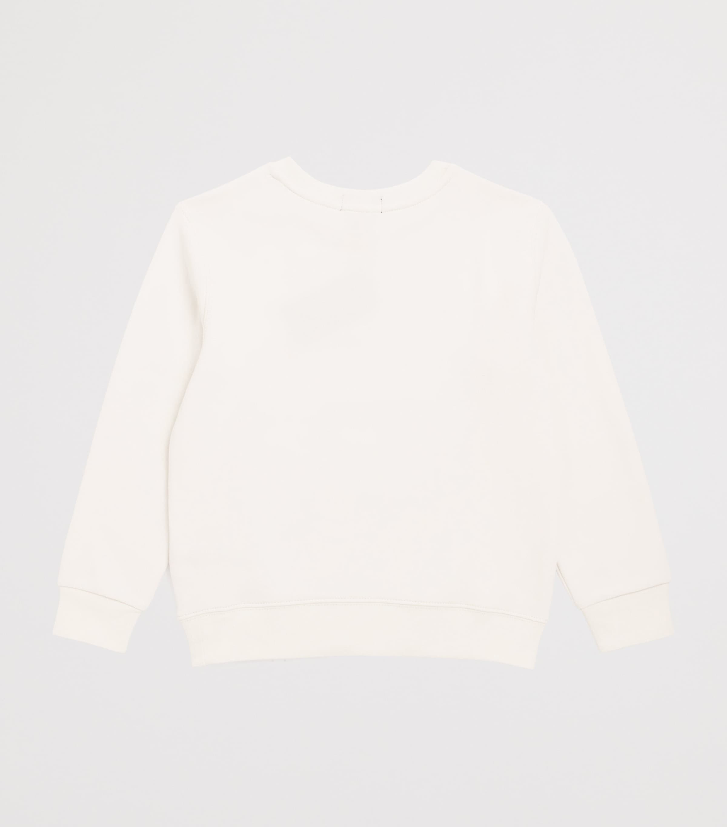 Cotton Polo Bear Sweatshirt (6-14 Years) BEARWHITE Image 2