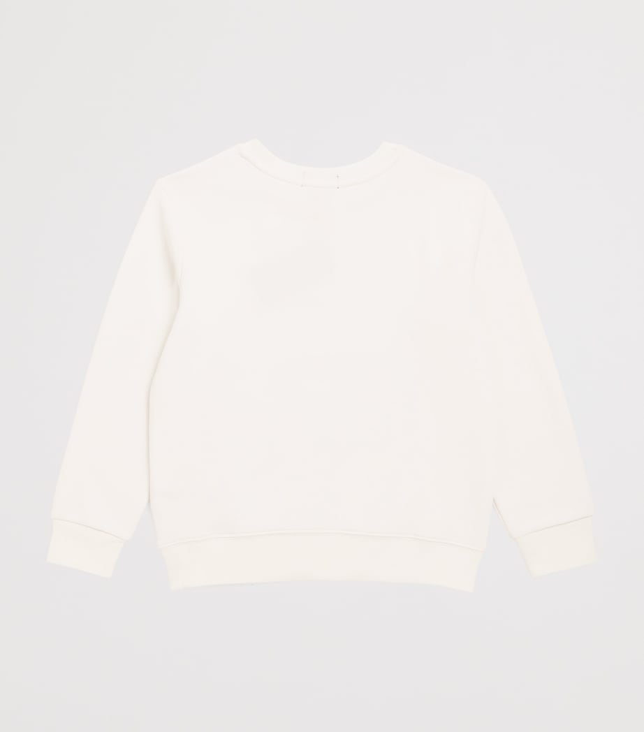 Cotton Polo Bear Sweatshirt (6-14 Years) BEARWHITE Image 2