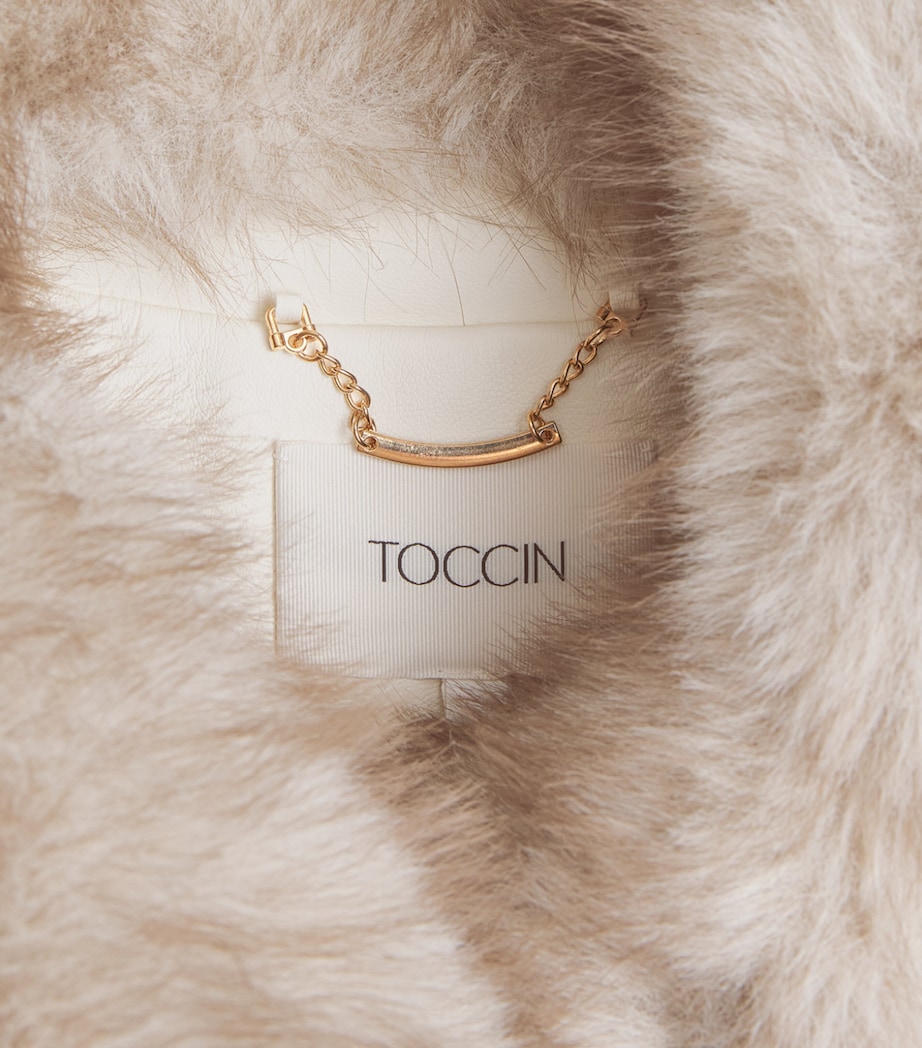 Toccin Womens Faux Fur Bellamy Jacket Fawn Image 6