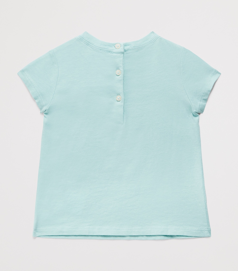 Ralph Lauren Kids Cotton Polo Bear T-Shirt (3-24 Months) Parakeet Image 2