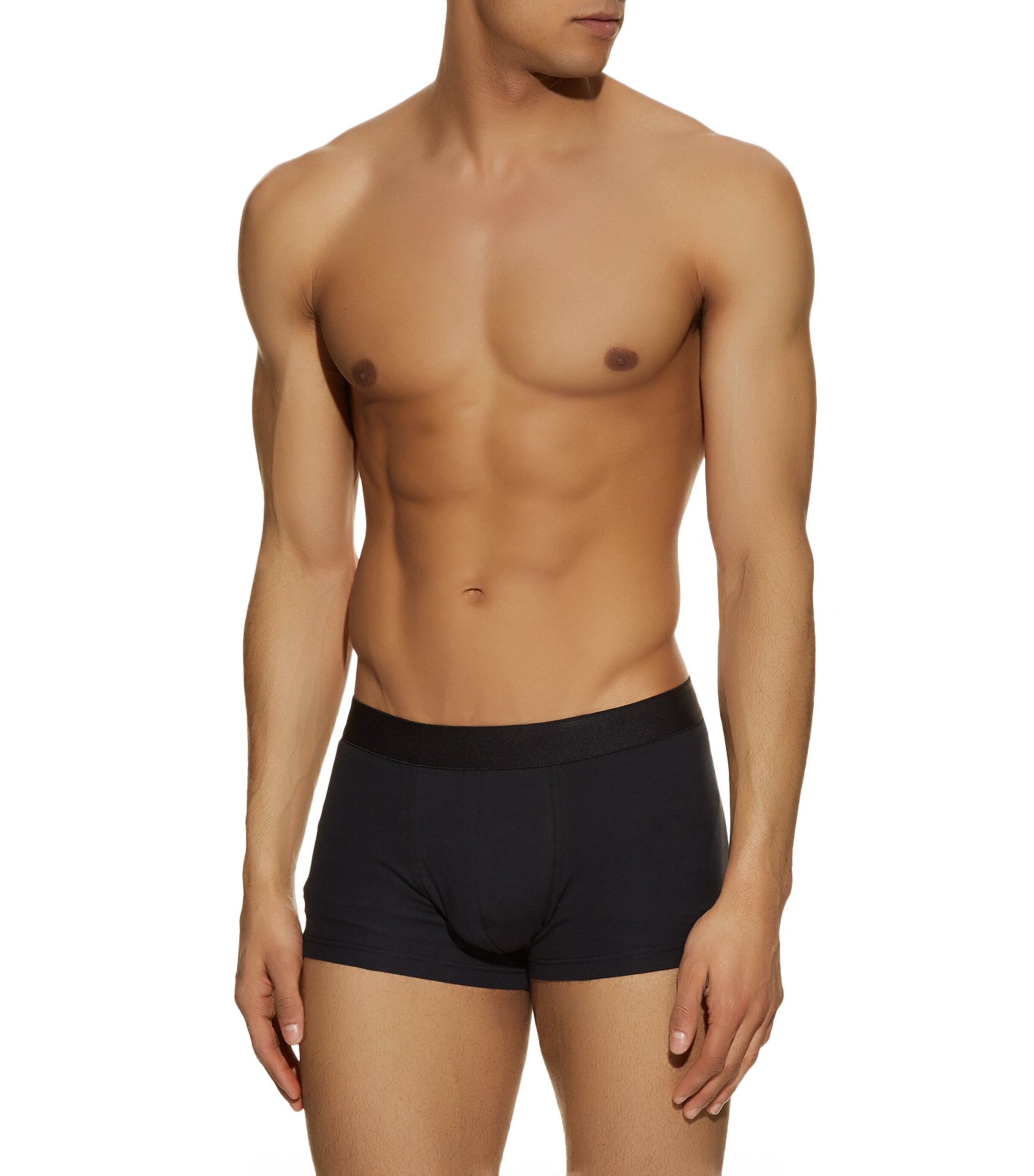 Stretch-Cotton Trunks BKAA - BLACK Image 2