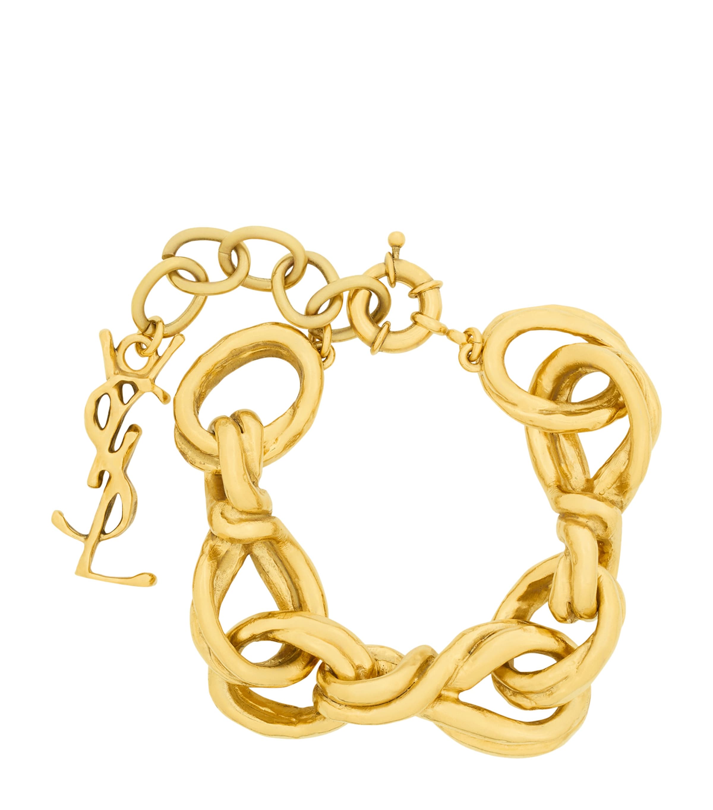 Saint Laurent Twisted Knit Chain Bracelet Image 1