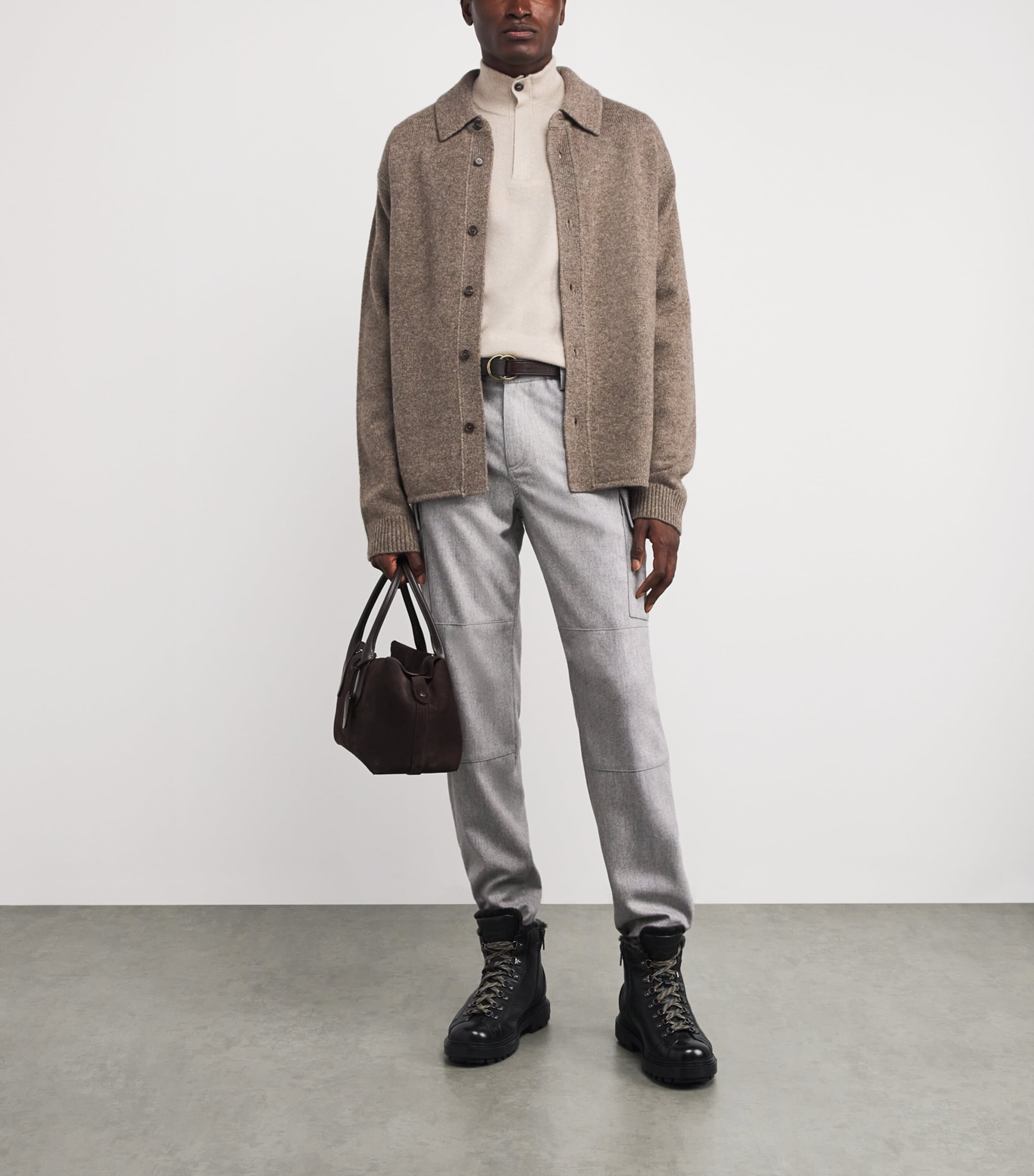 Cashmere High-Neck Sweater 038 NATURAL BEIGE Image 2