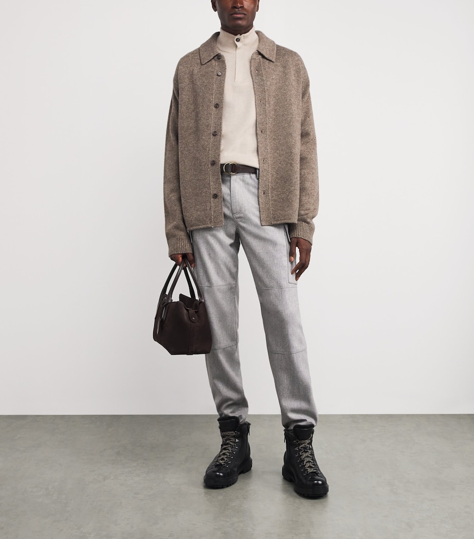 Cashmere High-Neck Sweater 038 NATURAL BEIGE Image 2