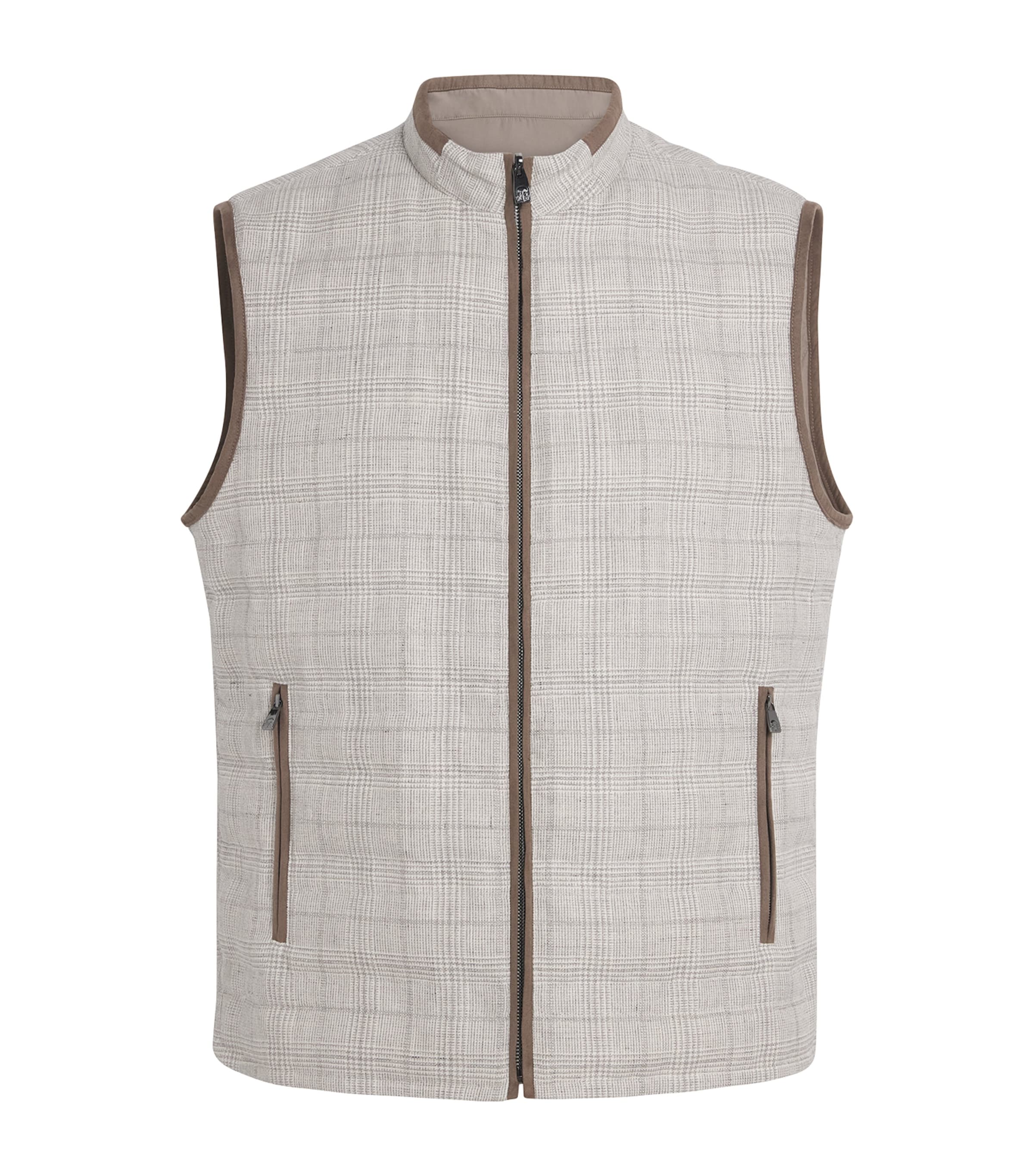 Reversible Padded Gilet 025 GREY DYED STEEL Image 1