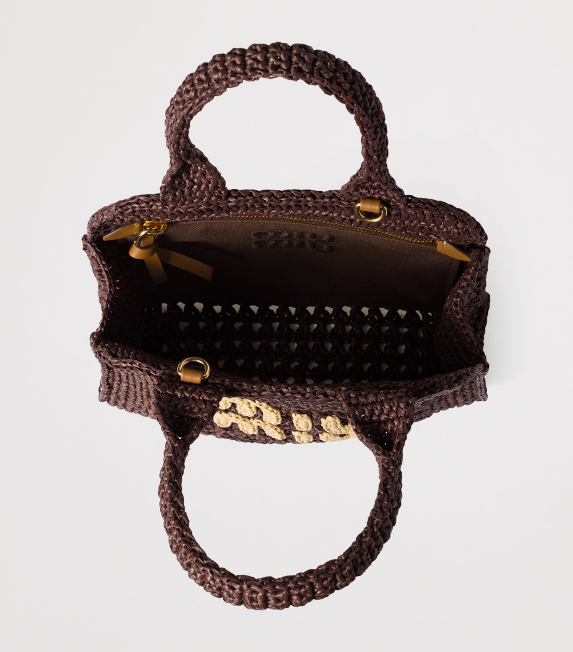 【MIU MIU】RAFFIA-EFFECT WOVEN TOTE BAG Miu Miu Raffia-Effect Woven Tote Bag | Saks Fifth Avenue