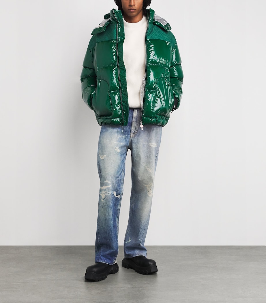 Down Monogram Puffer Jacket GREEN Image 2