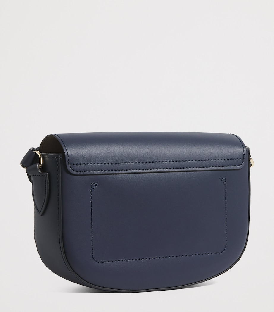 Longchamp Small Leather Épure Cross-Body Bag Navy Image 3