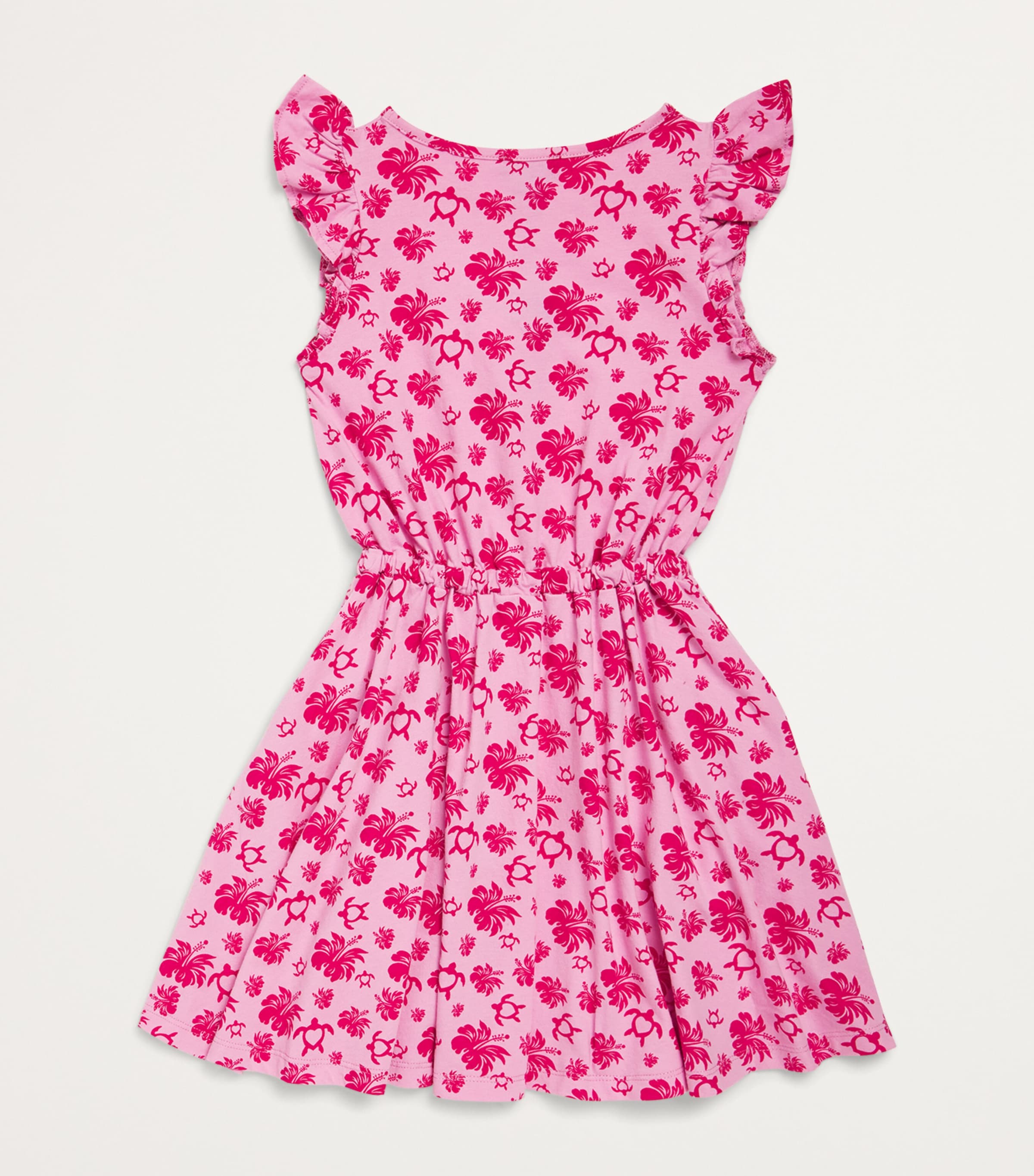 Cotton Tahiti Turtles Dress (2-12 Years) 162 PETUNIA Image 2