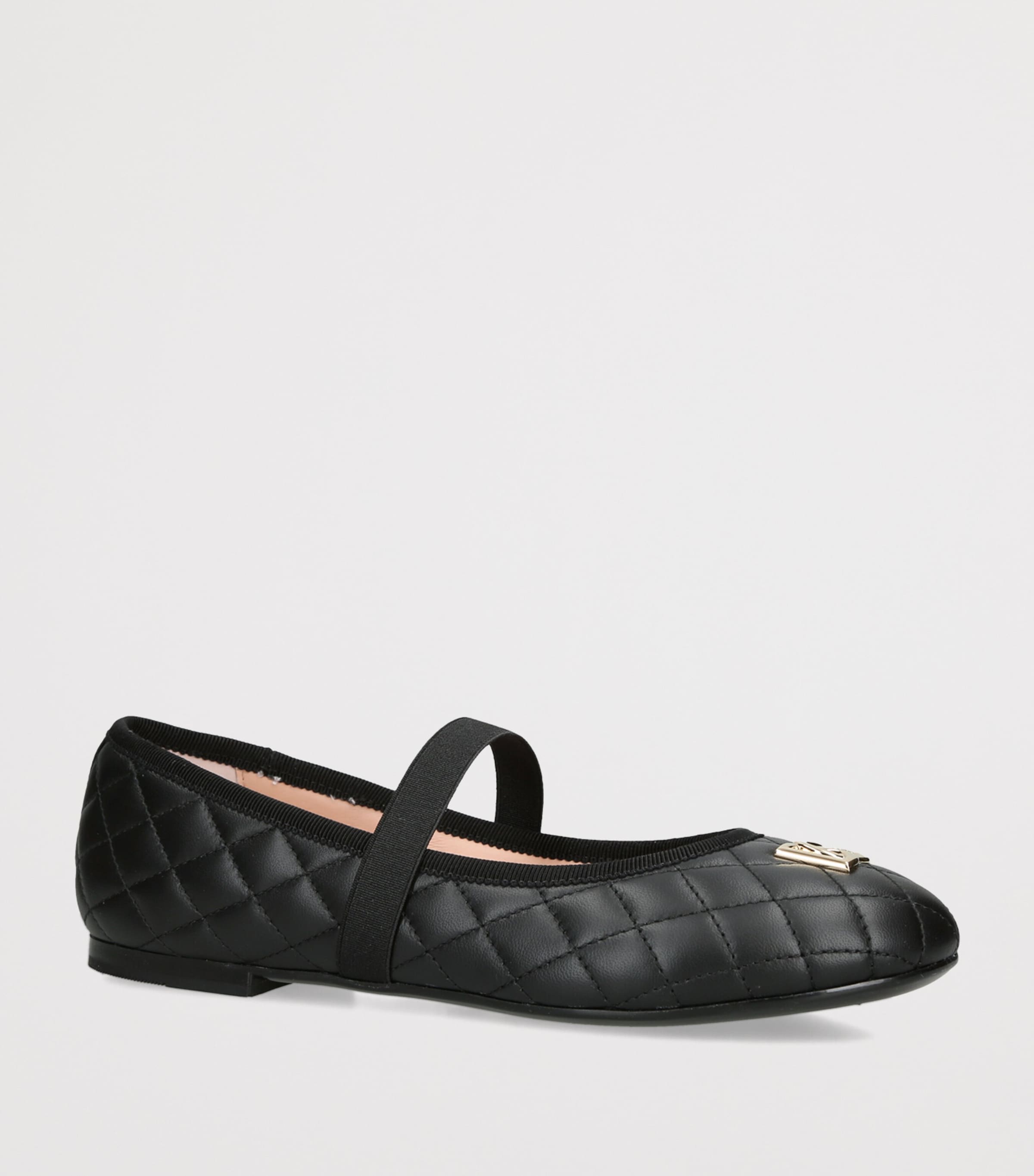Dolce&Gabbana Kids Quilted Ballet Flats Black Image 2