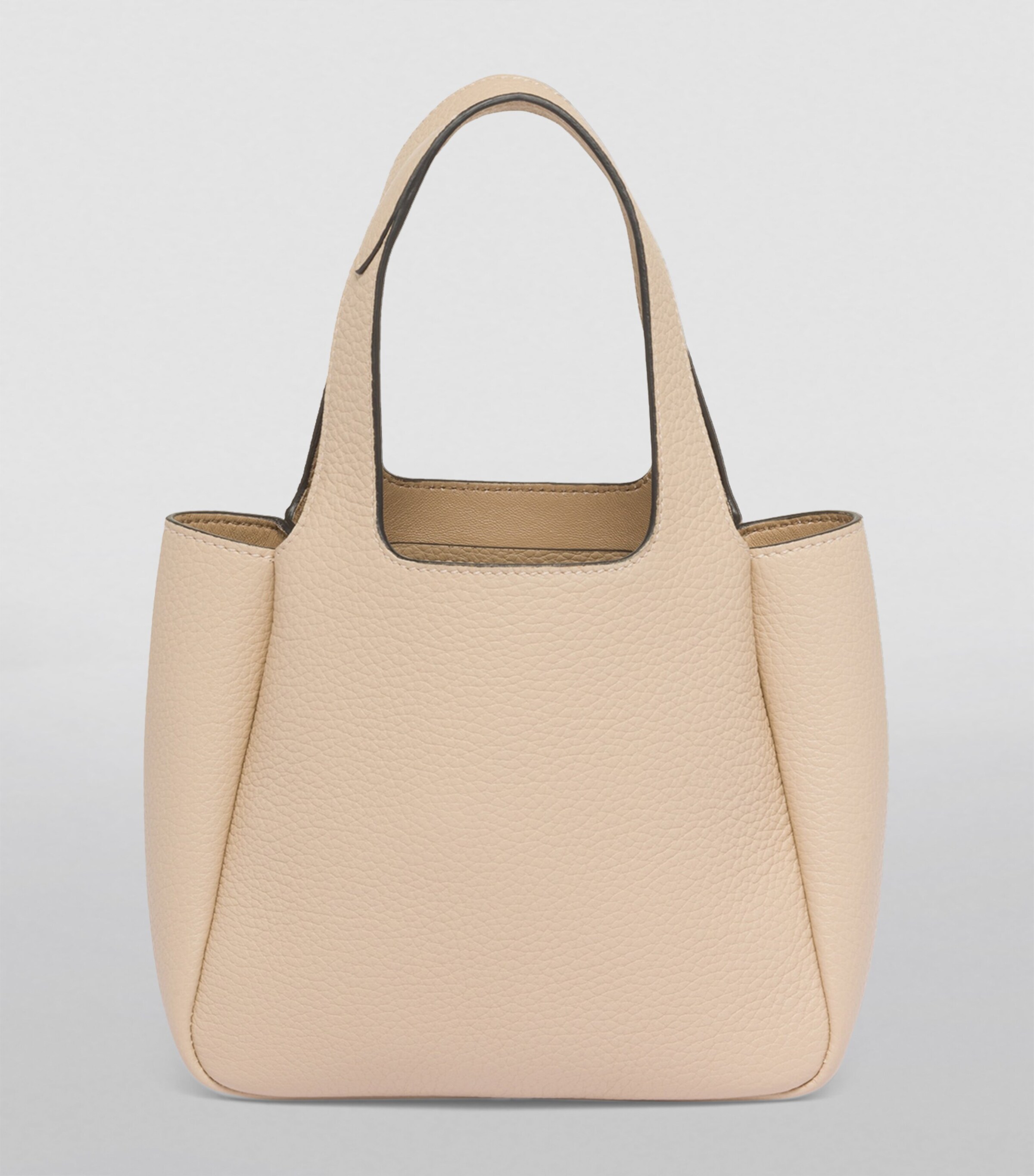 Mini Leather Bucket Bag F02YP Image 4