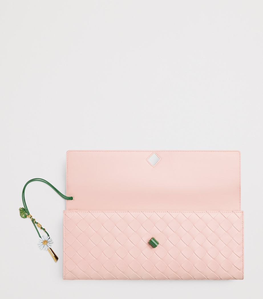 Bottega Veneta Leather Andiamo Clutch Bag Image 4