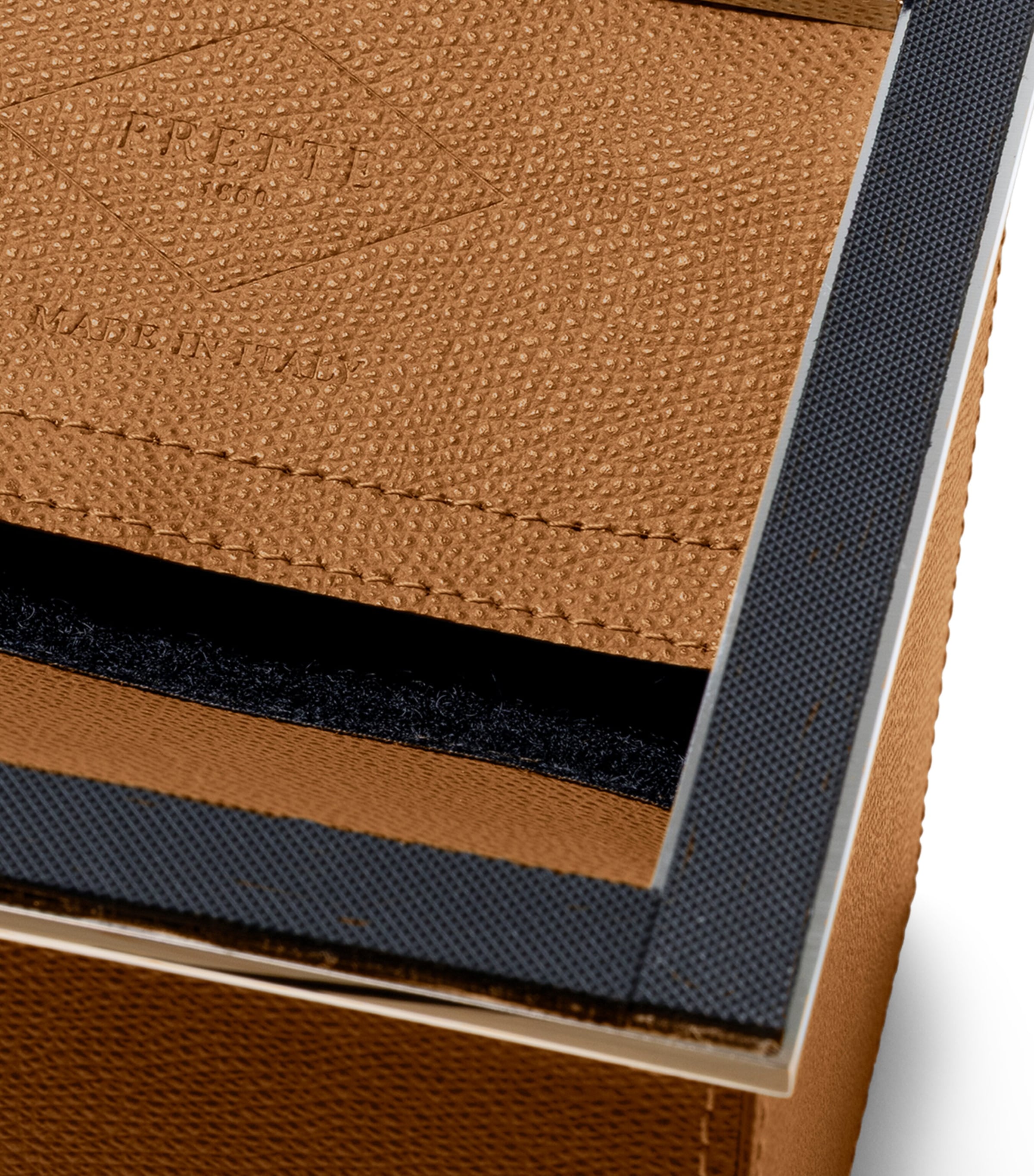 Frette Leather Otello Tissue Box Tabacco Image 4