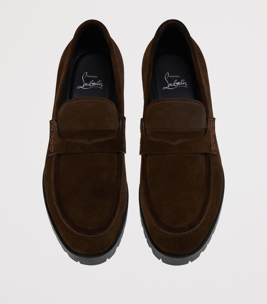 Christian Louboutin Cavavin Suede Derby Shoes Image 3