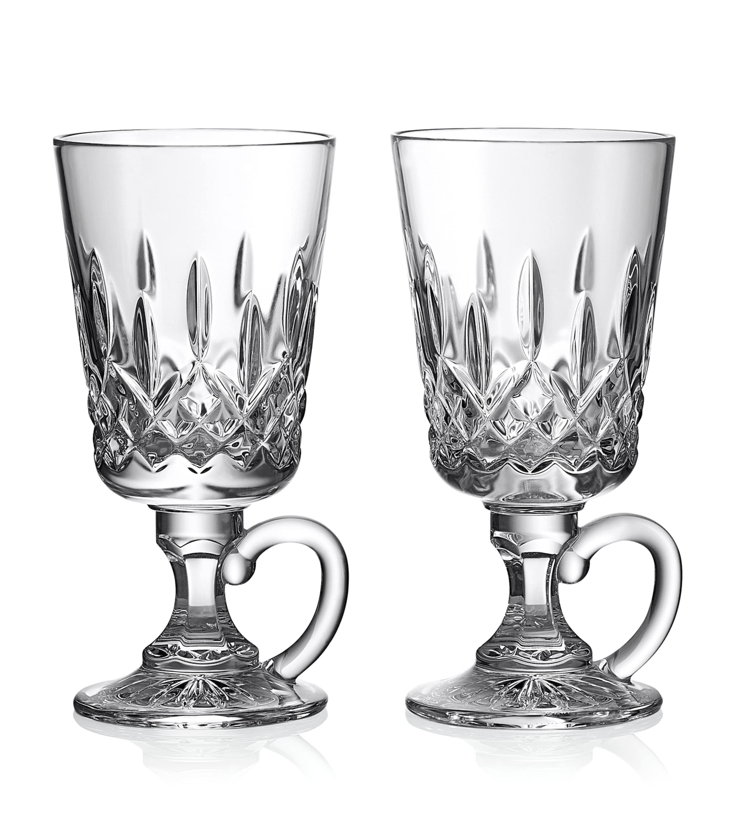 NIB Authentic Waterford 2024 Lismore Irish Coffee Mugs Set Of 2 Crystal Clear #108068