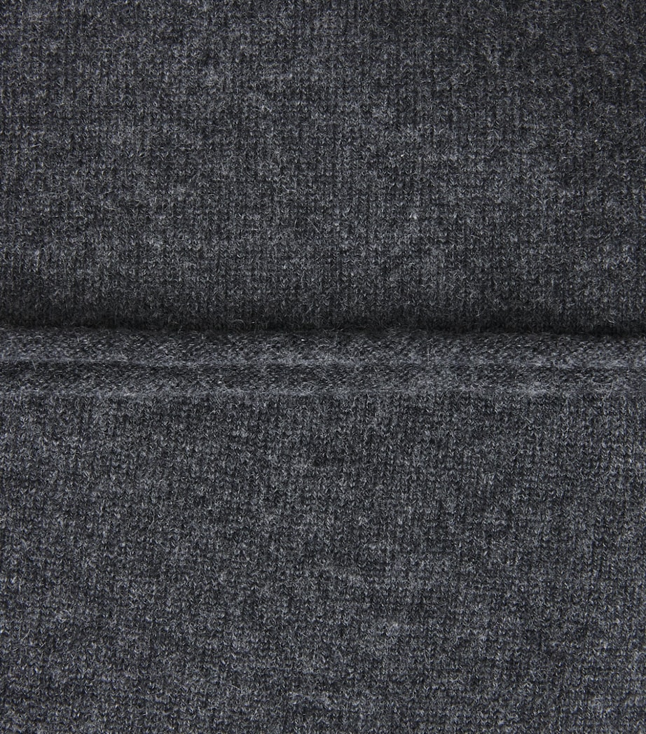 MM Womens Virgin Wool-Cashmere Trousers Dark Grey Image 6