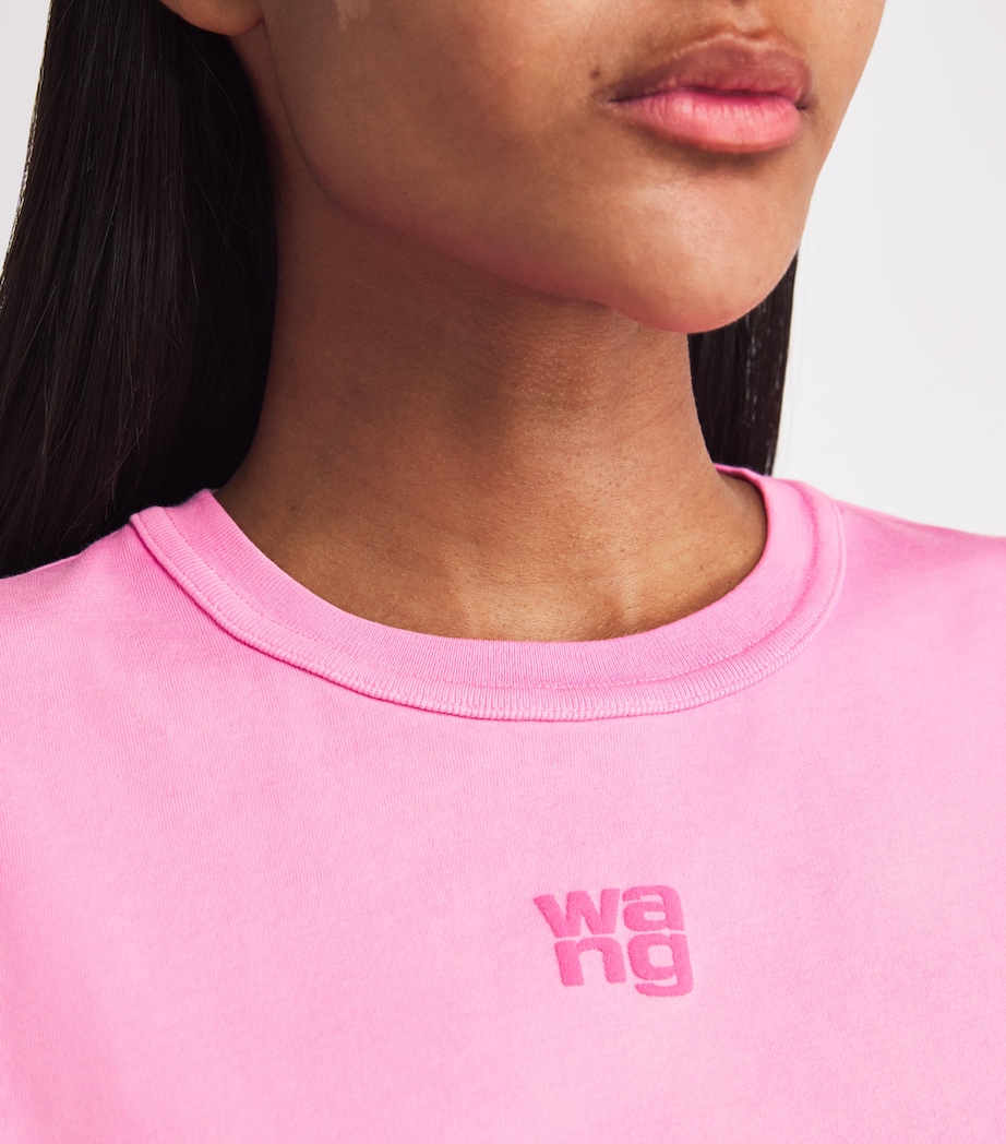 Cotton Logo T-Shirt 936C WASHED LOTUS Image 6