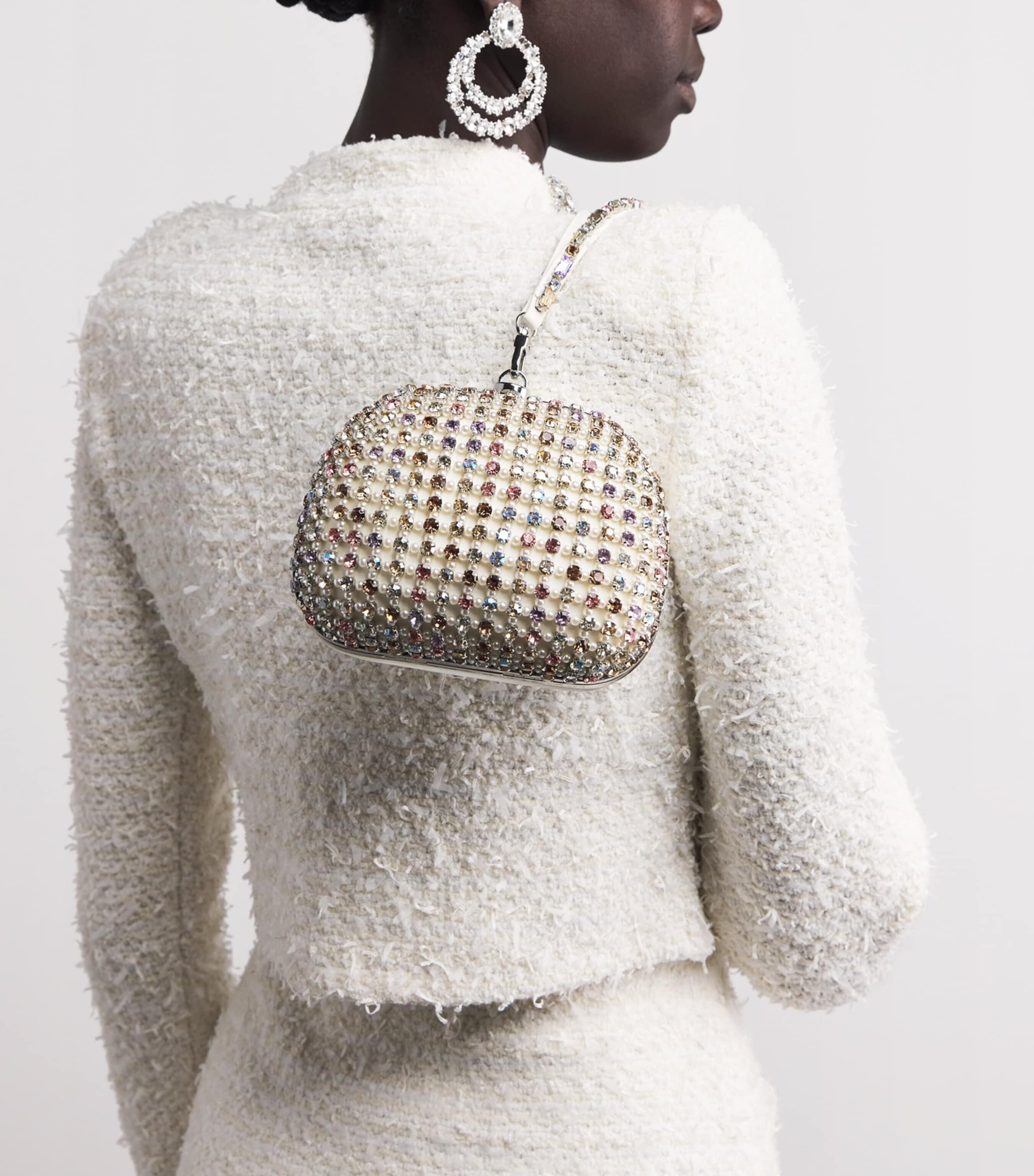 Crystal-Embellished Clutch Bag MULTI Image 2