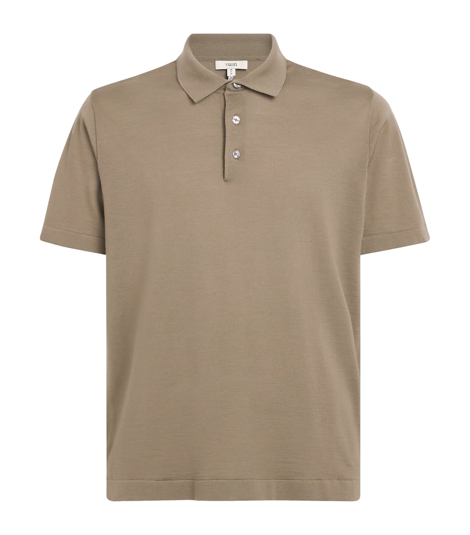 VUORI Merino Polo Shirt Tau Taupe Image 1