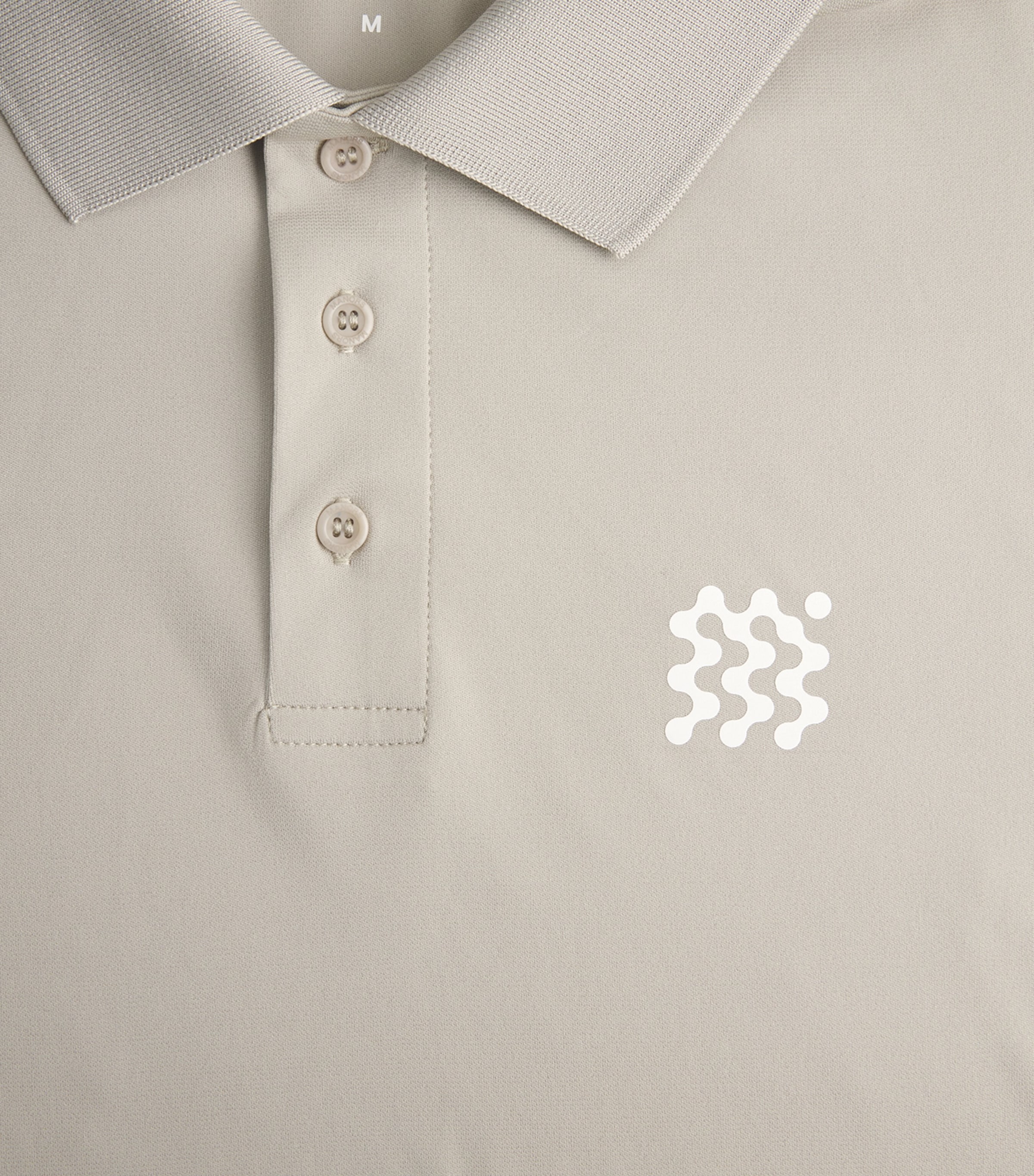 Manors Mens Seawool Logo Polo Shirt Dune Image 6