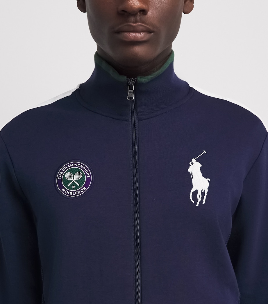 RLX Ralph Lauren Mens x Wimbledon Zip-Up Jacket Rfd Nvy/cer Wht Image 3