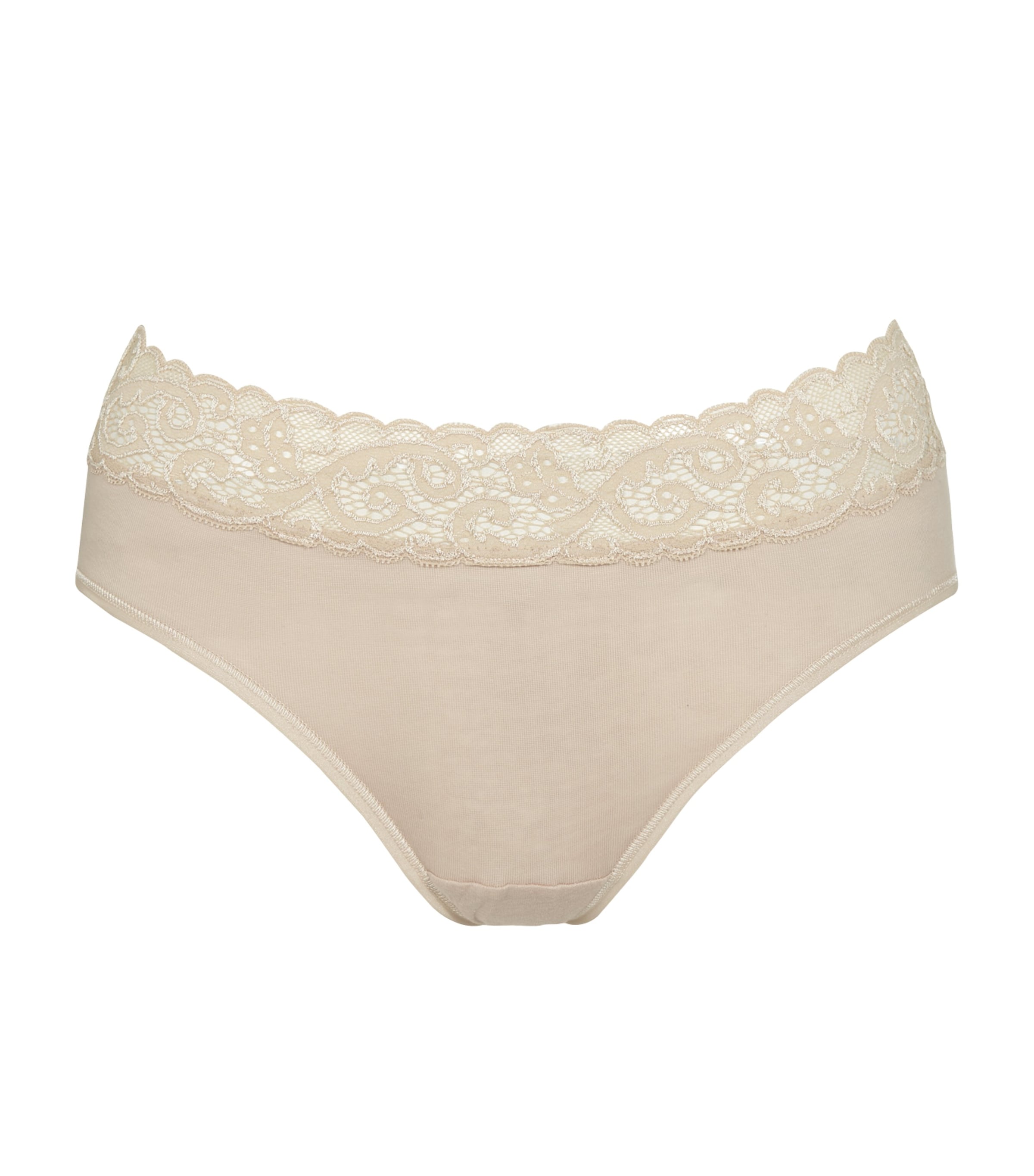 Shop Hanro Moments Midi Brief In Nude