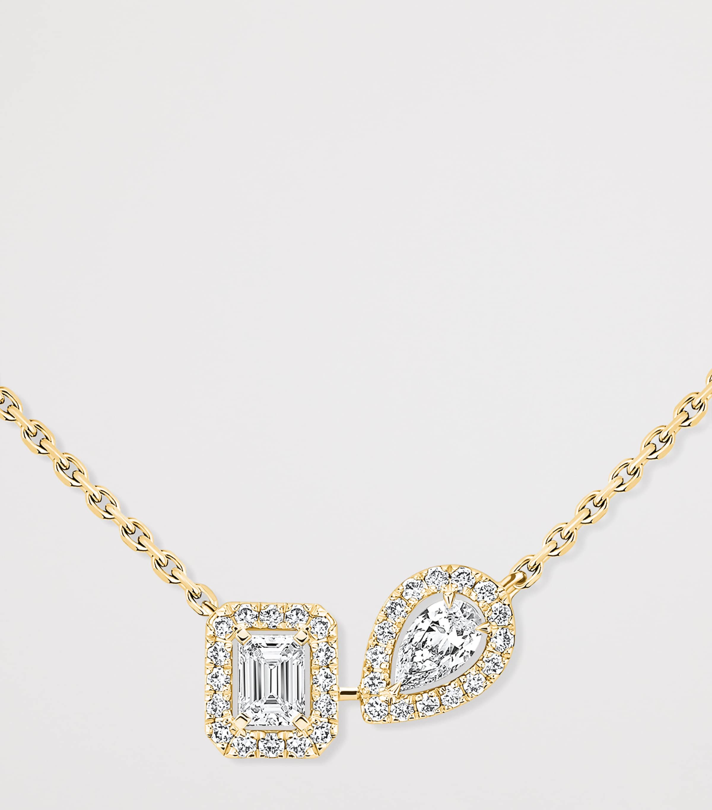 Messika My Twin Yellow Gold and Diamond Necklace Yellow Gold Image 3