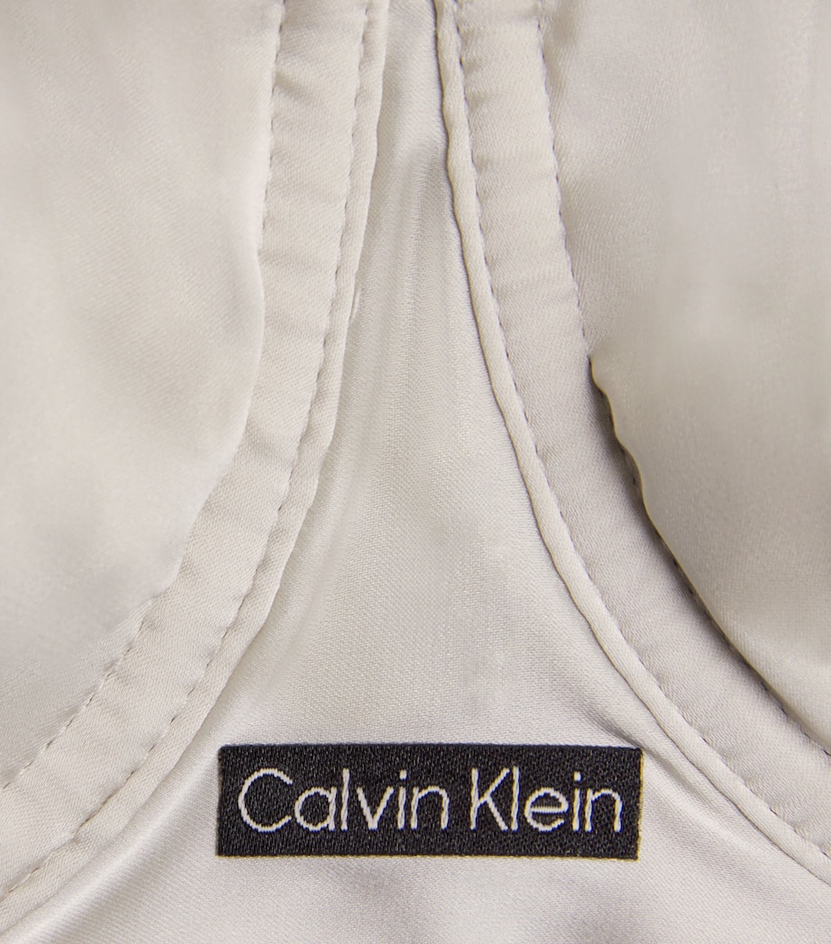 Satin Signature Bra CHALK Image 4