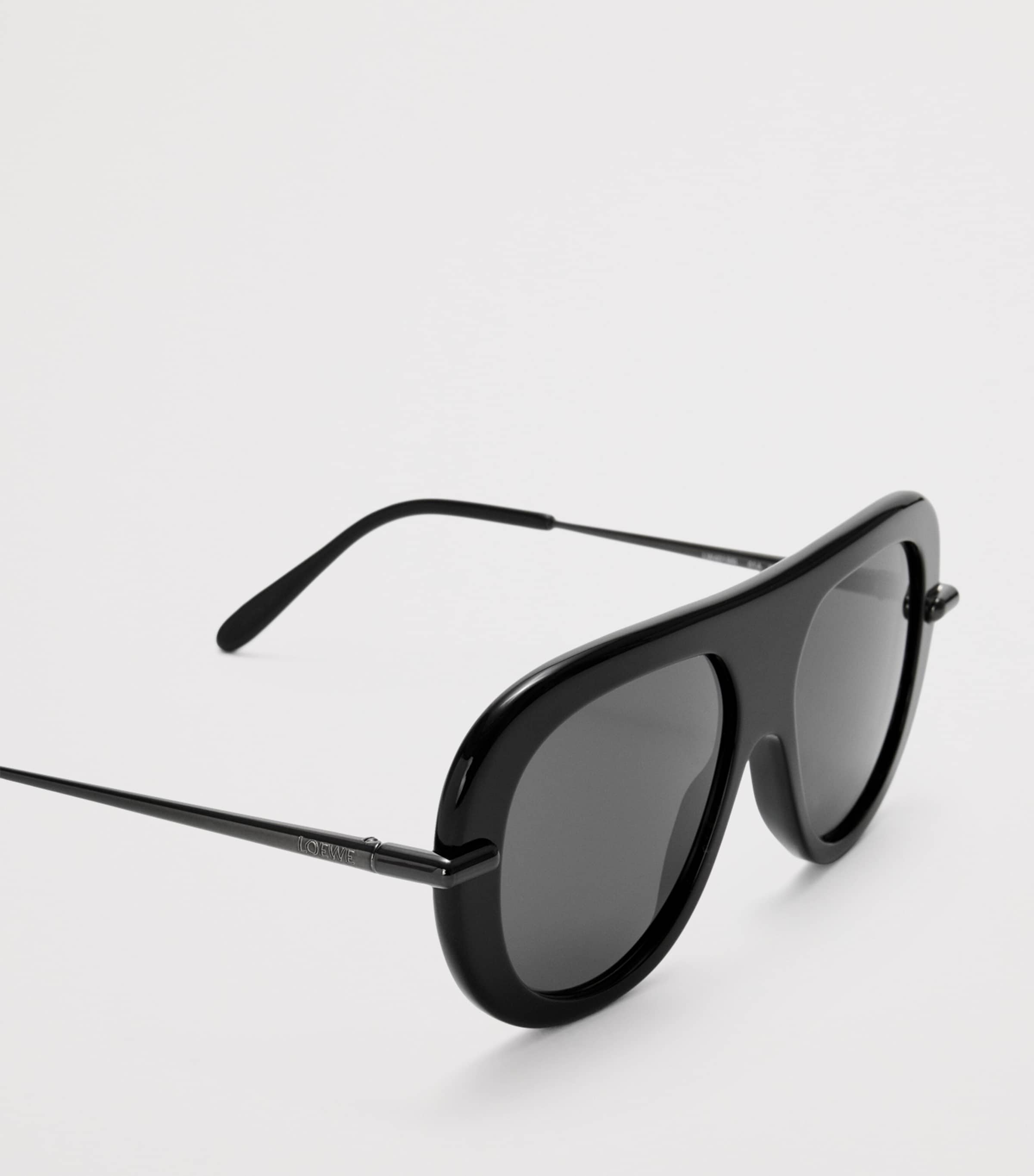 Slim Pilot Sunglasses BLACK Image 4