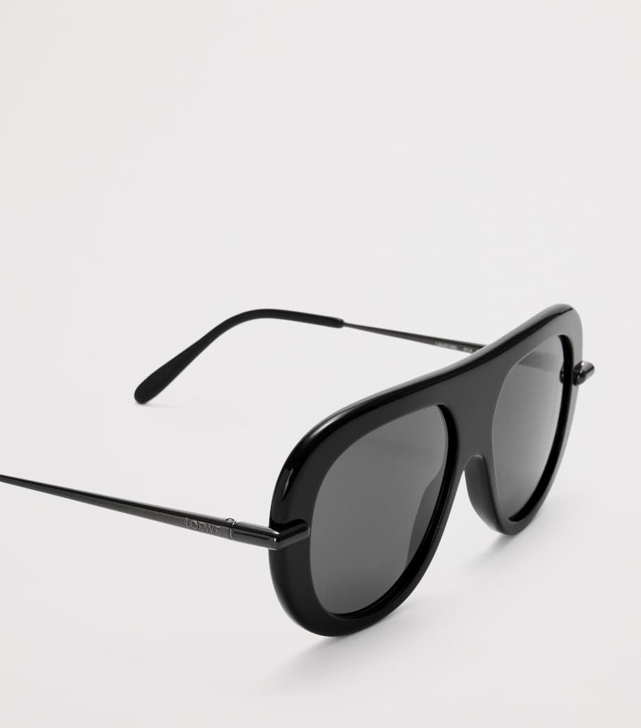 Slim Pilot Sunglasses BLACK Image 4