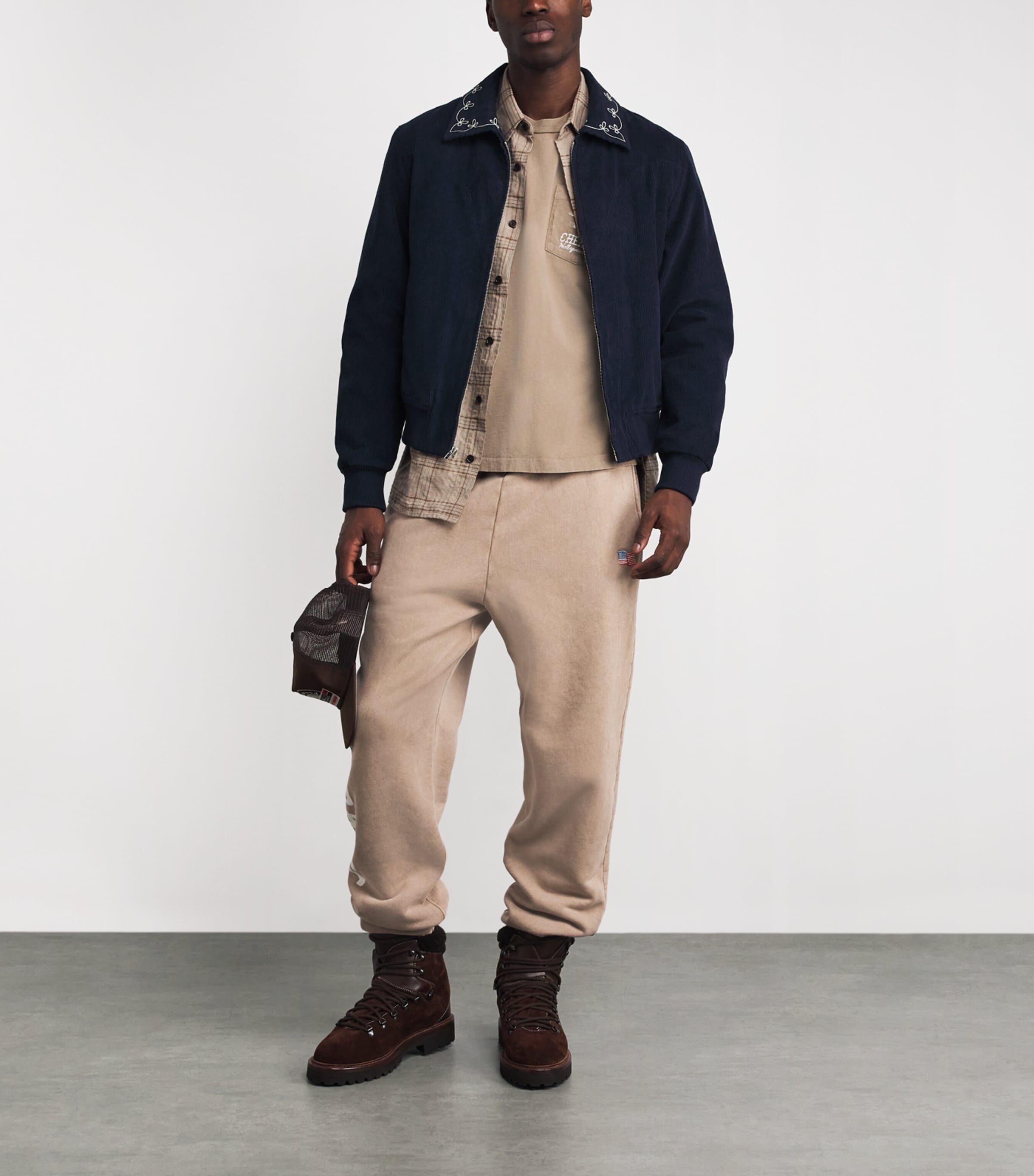 Cotton Hollywood Print T-Shirt TAN Image 2