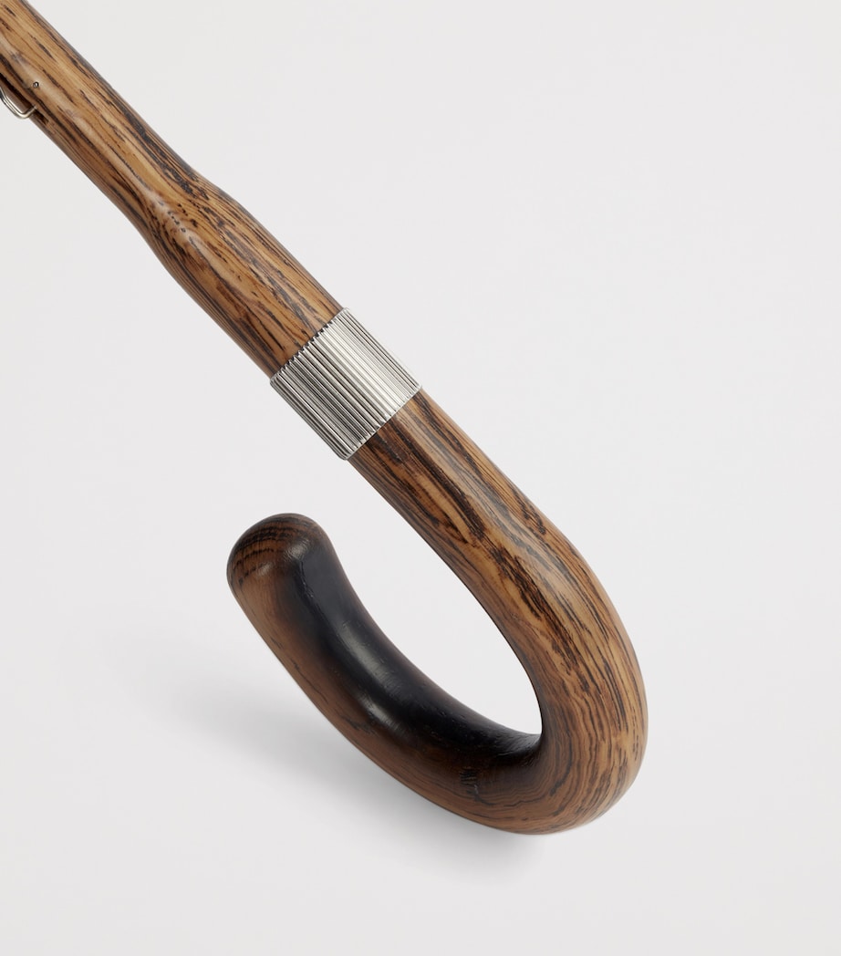 Wooden Handle Long Umbrella 410NAVY Image 6