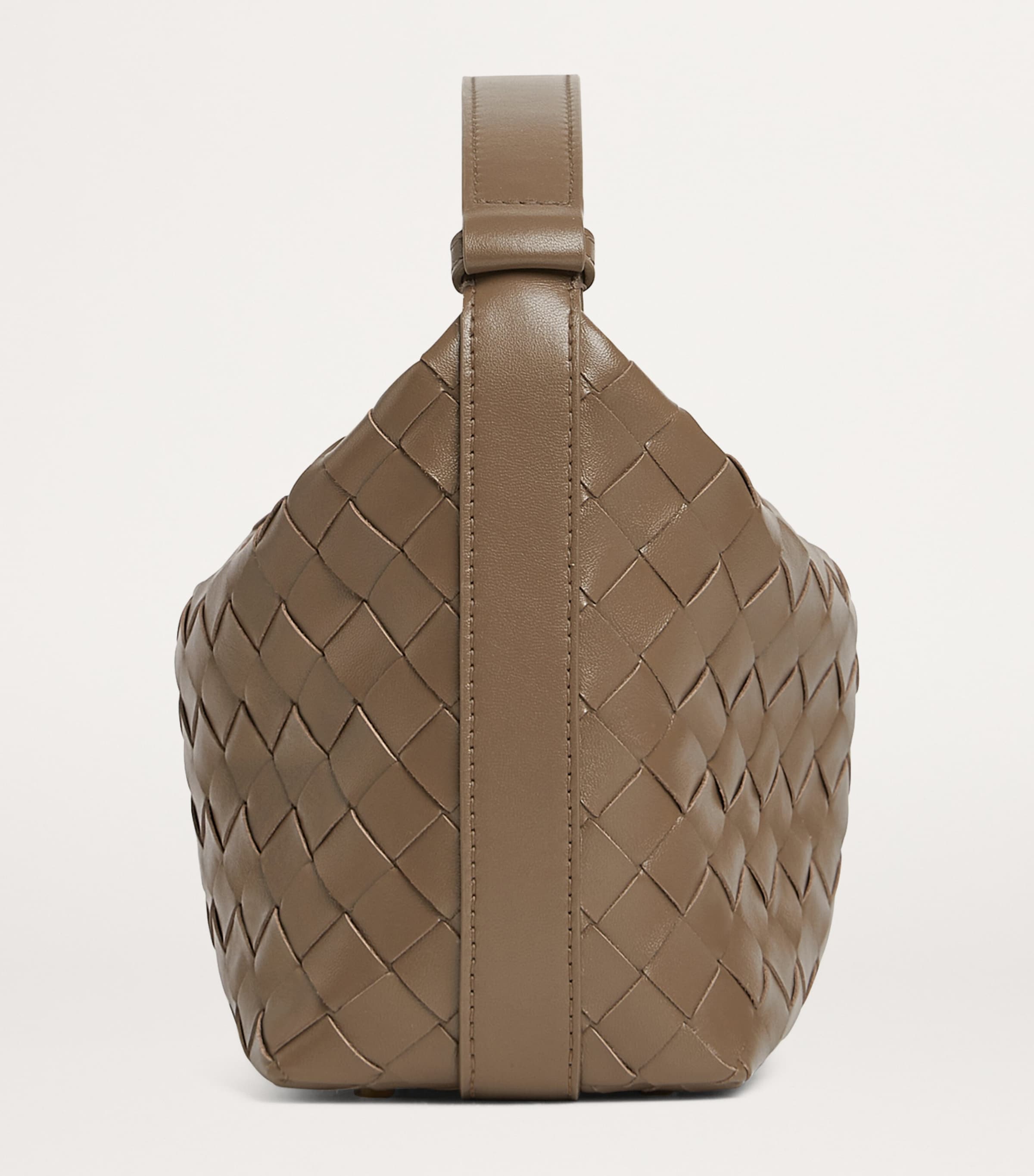 Bottega Veneta Brown Mini Leather Wallace Top-Handle Bag | Harrods MU
