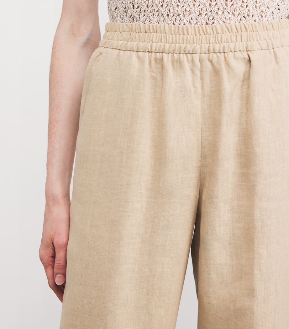 Linen Wide-Leg Trousers SABBIA Image 6