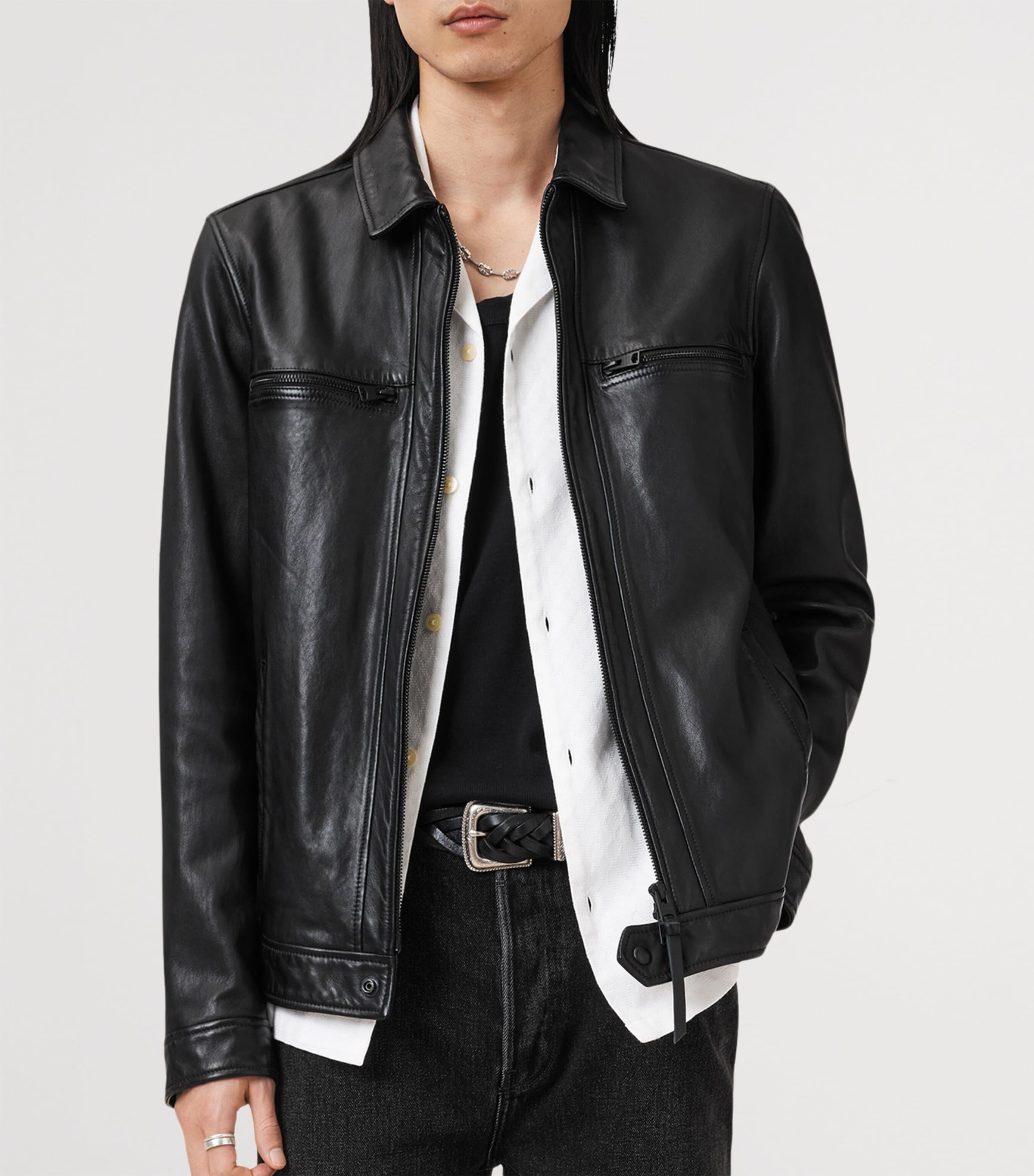 Leather Luck Jacket BLACK Image 4