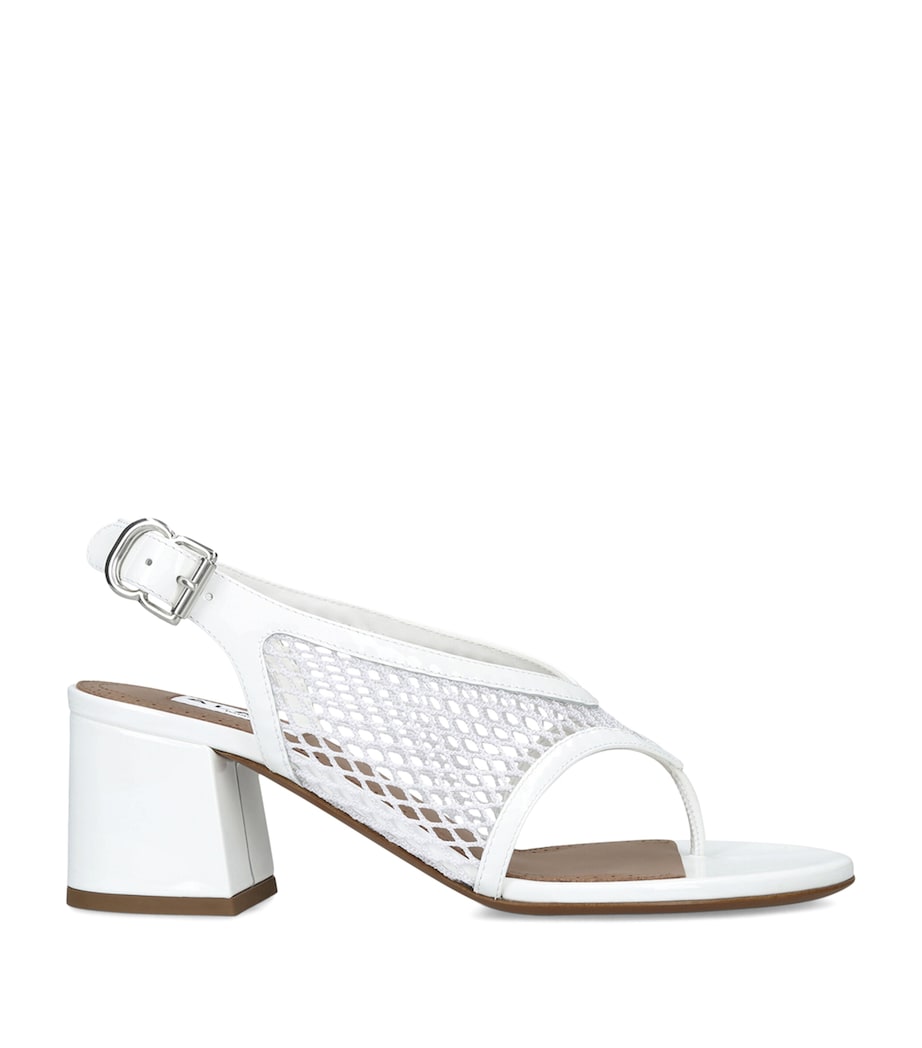 Alaïa Fishnet Sandals 55 White Image 1