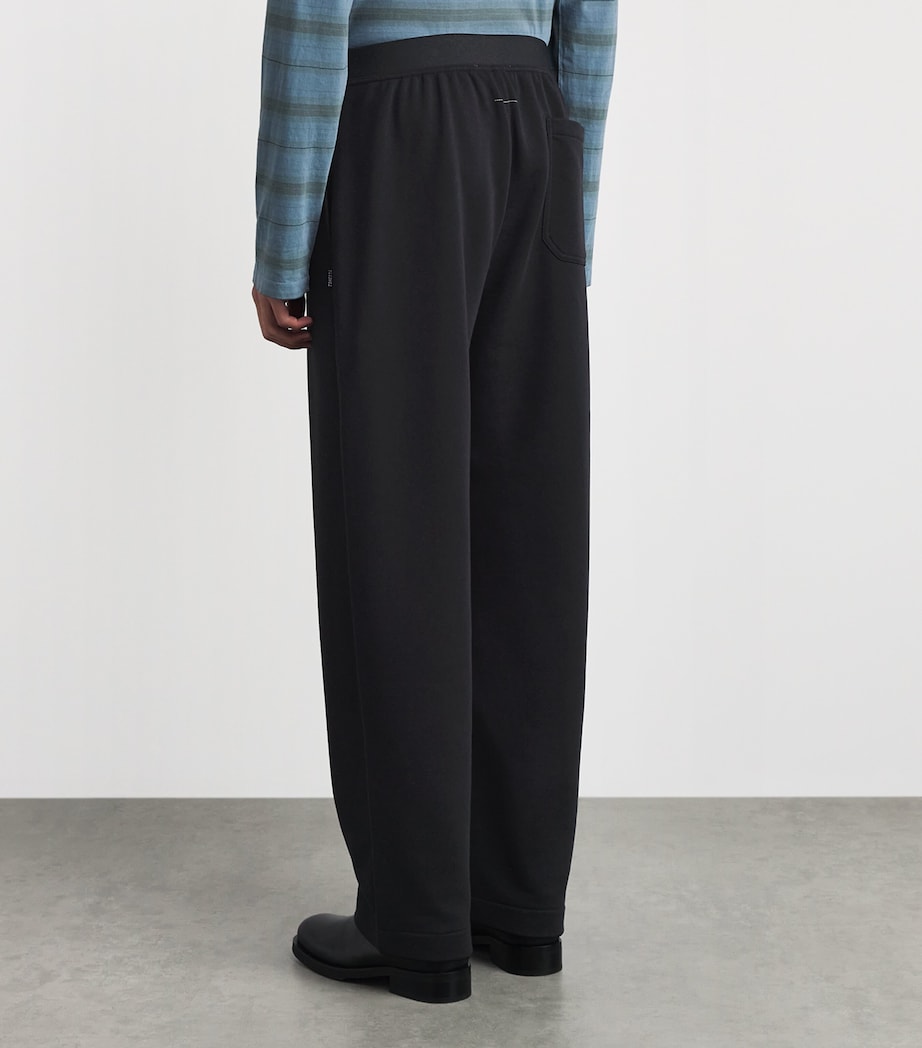 MM6 Maison Margiela Mens Cotton-Blend Wide-Leg Sweatpants Image 5